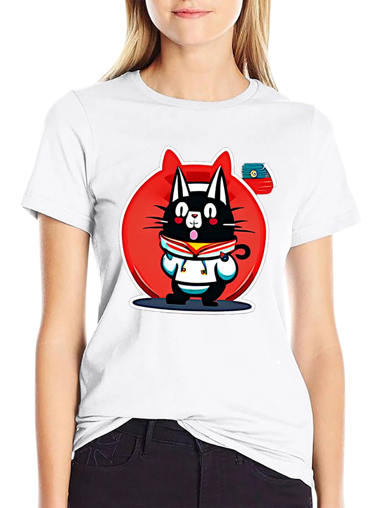 Cartoon Cat T-Shirt