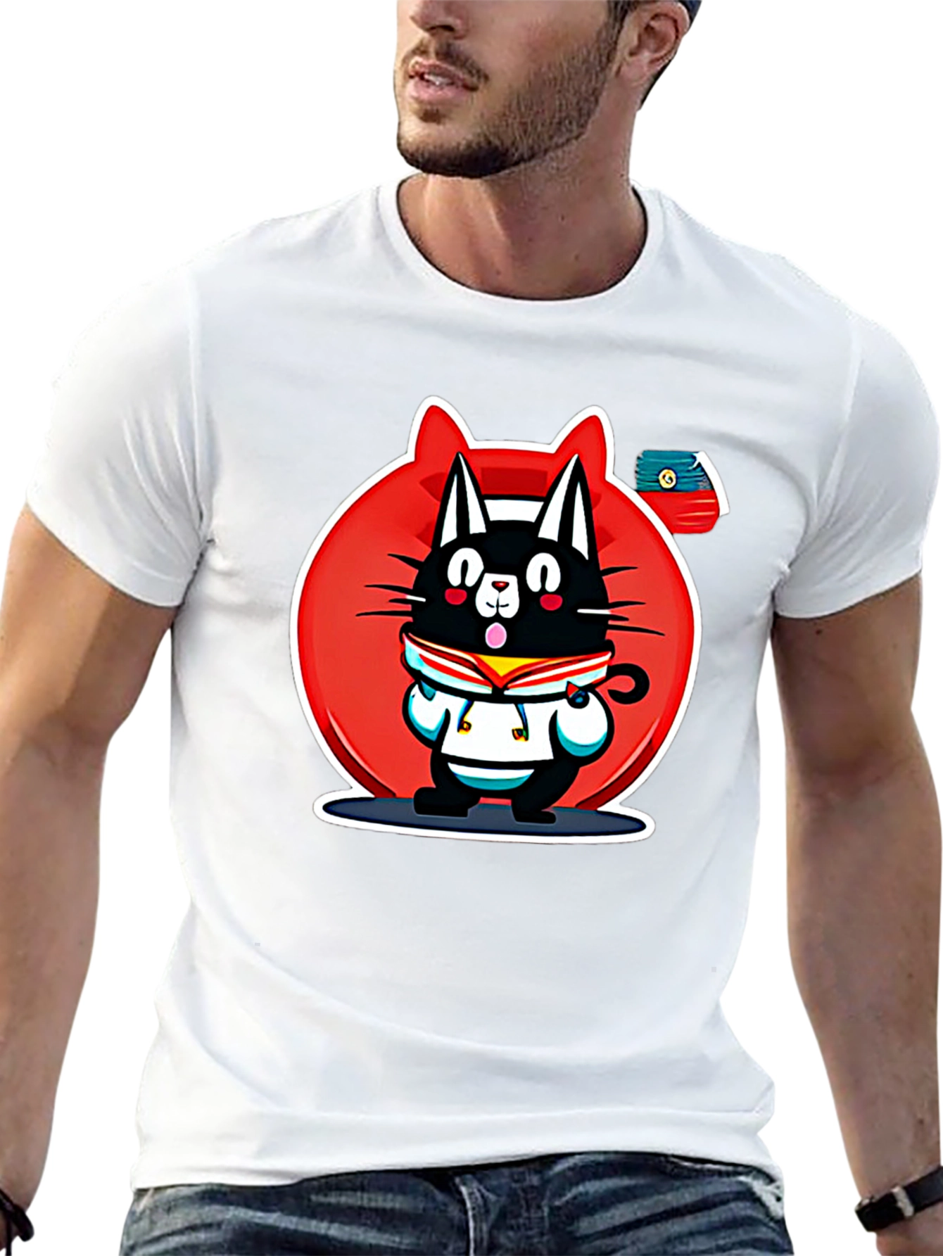 Cartoon Cat T-Shirt