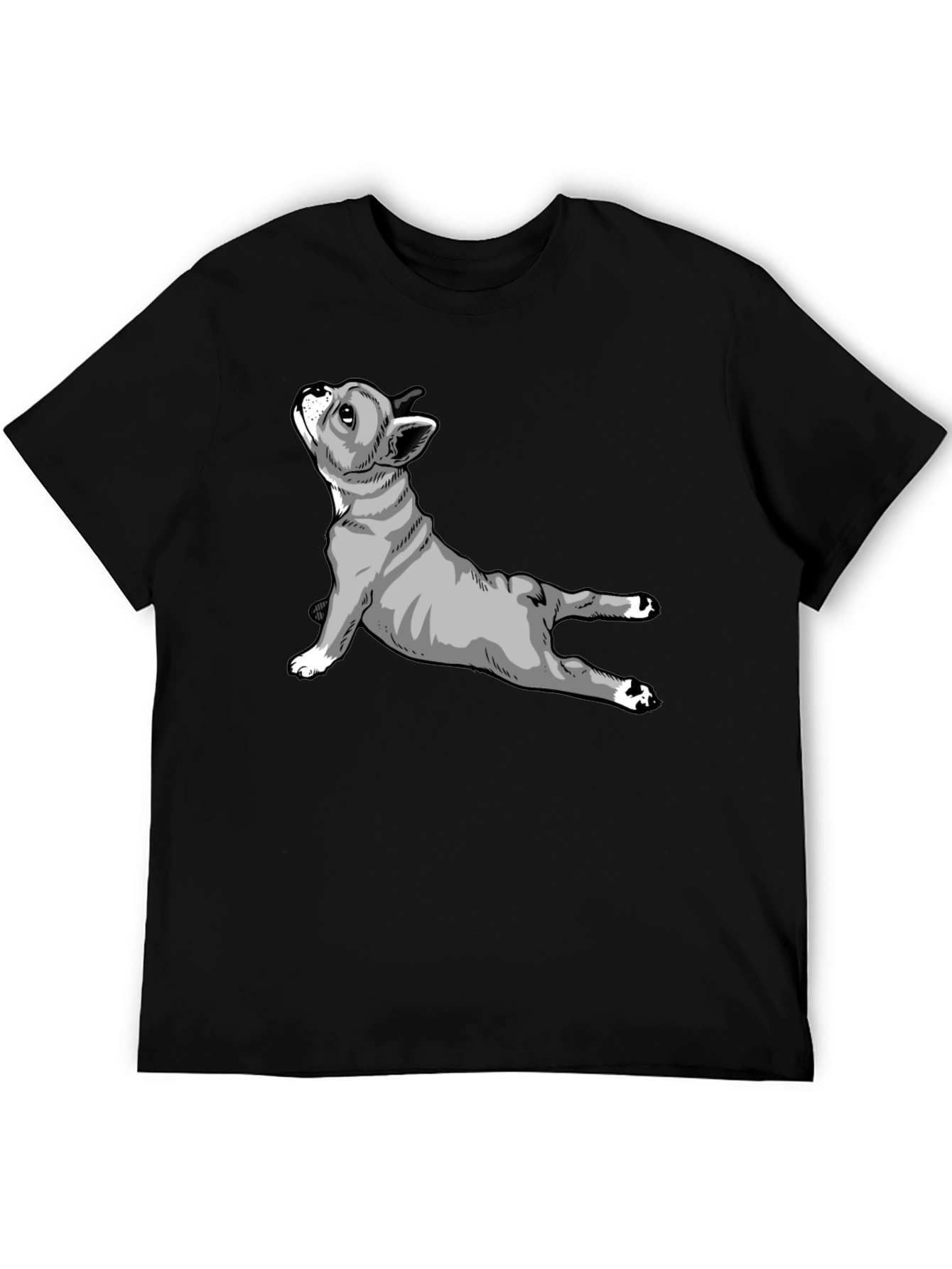 Yoga Dog Graphic T-Shirt - Black