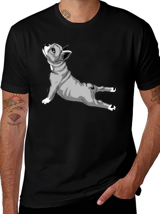 Yoga Dog Graphic T-Shirt - Black