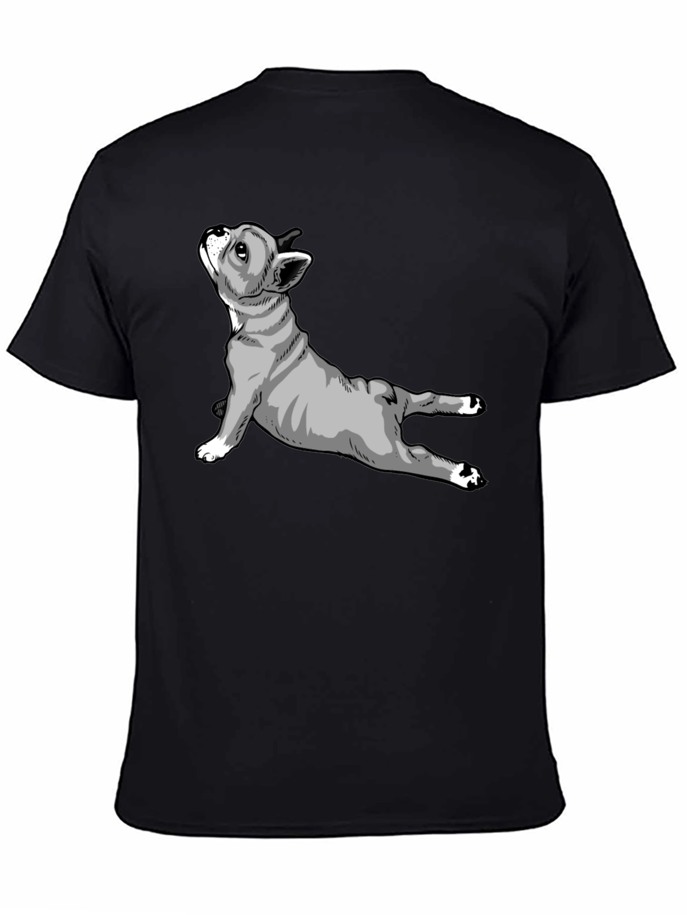 Yoga Dog Graphic T-Shirt - Black