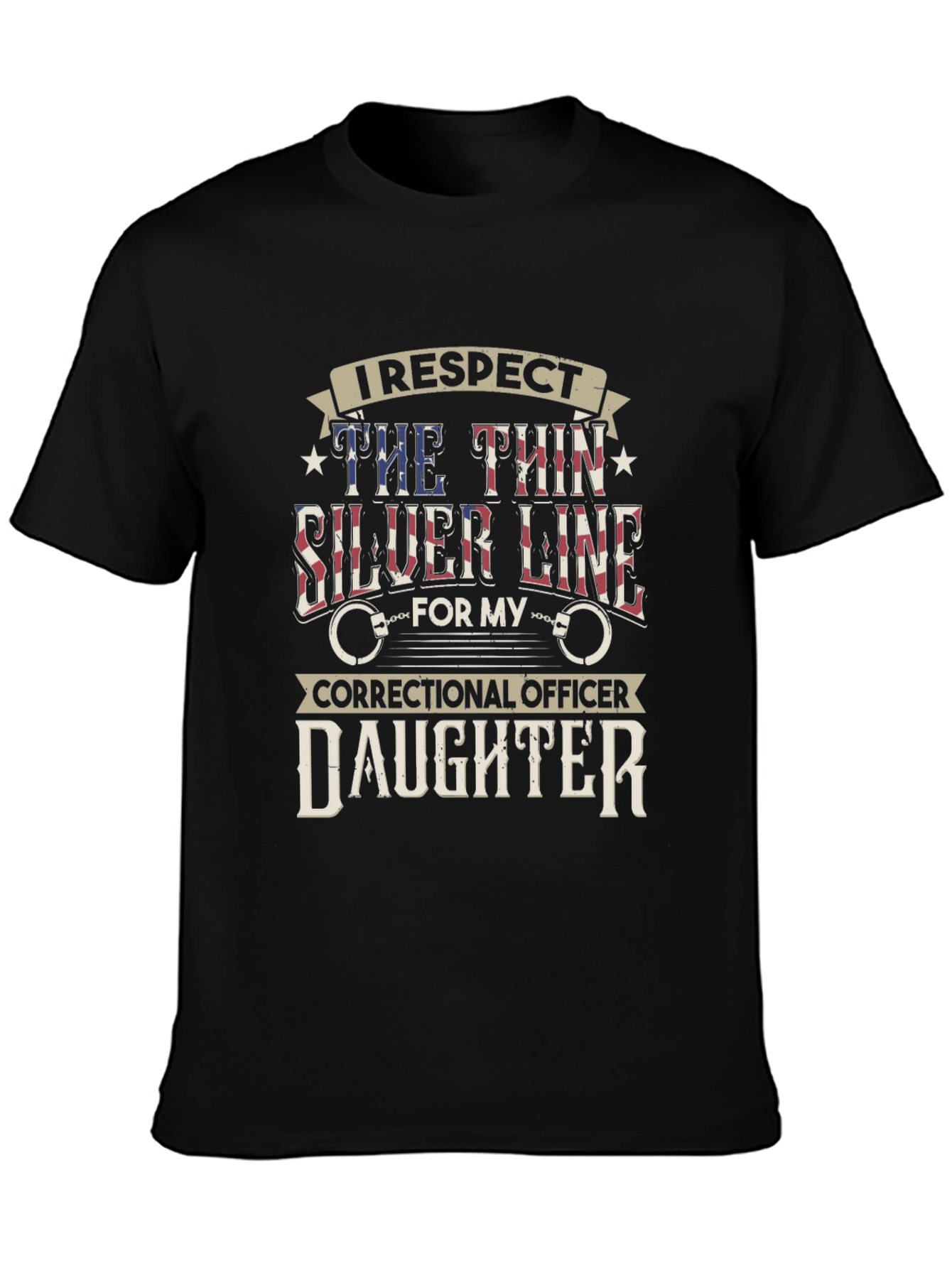 I Respect Correctional Officer Daughter T-Shirt