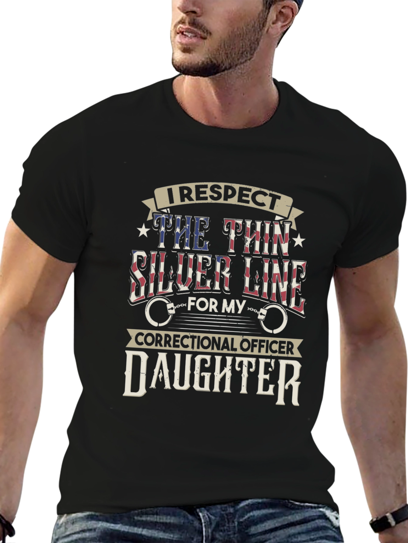 I Respect Correctional Officer Daughter T-Shirt