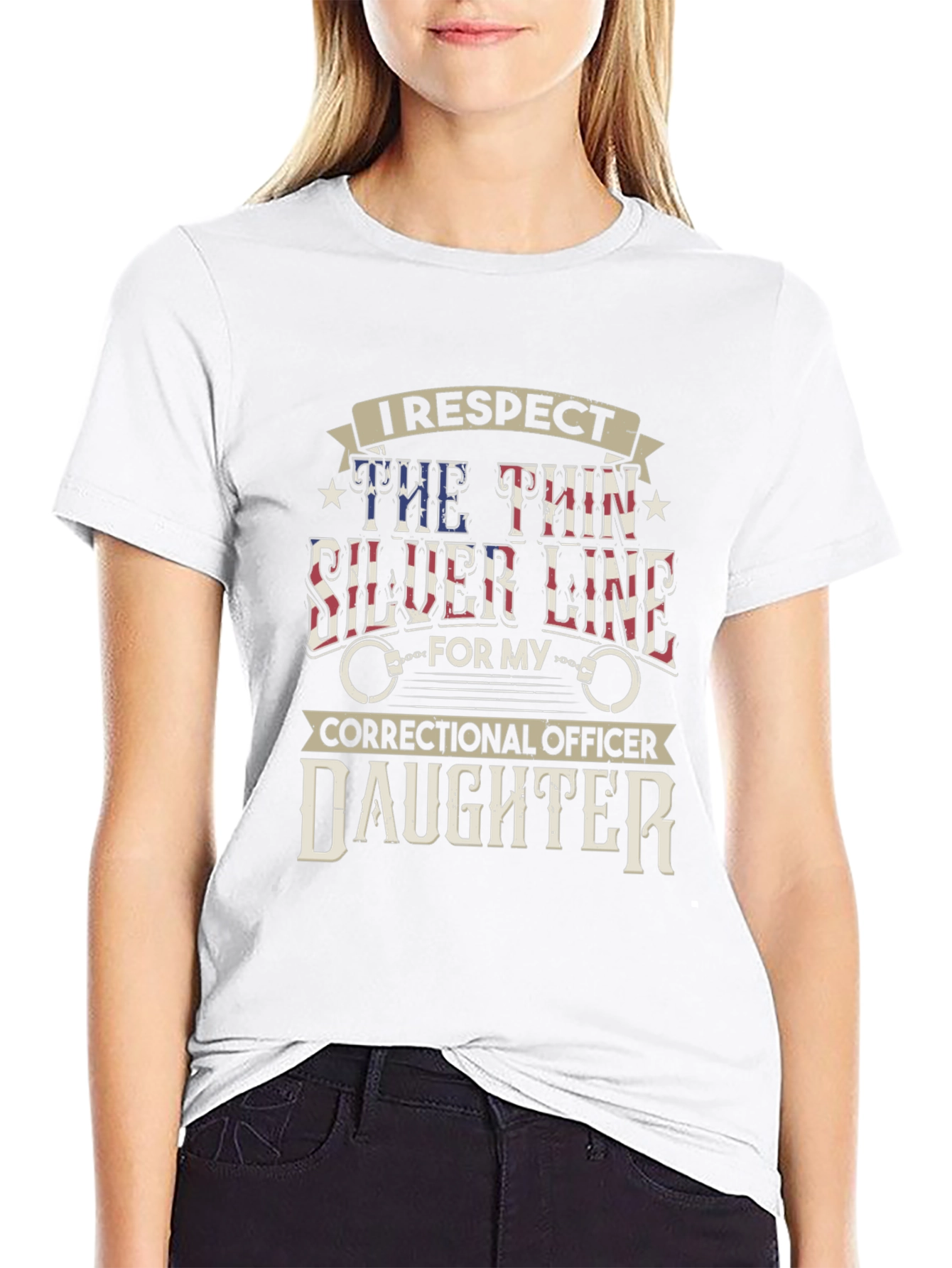 I Respect Correctional Officer Daughter T-Shirt