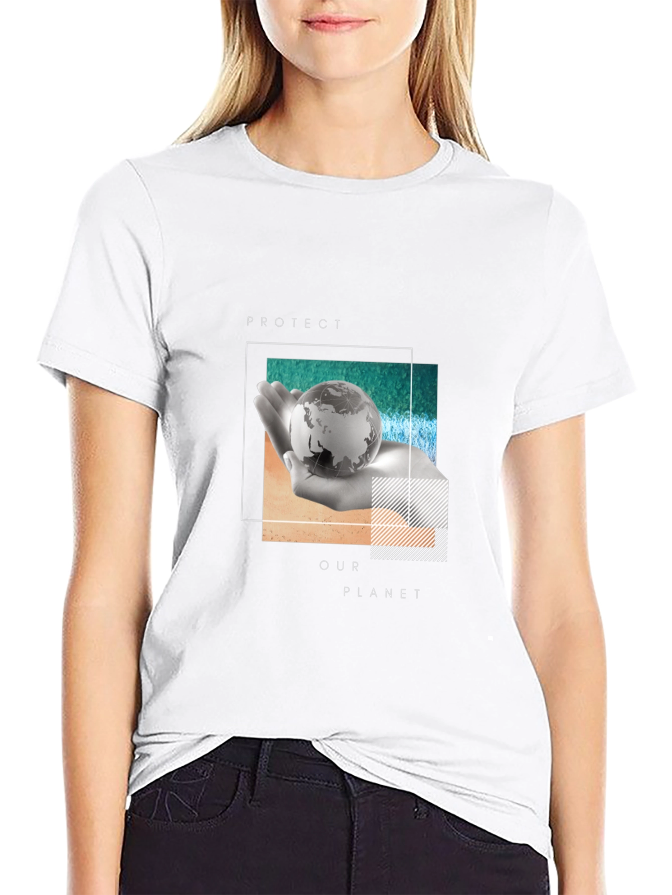 Protect Our Planet Black Graphic Tee