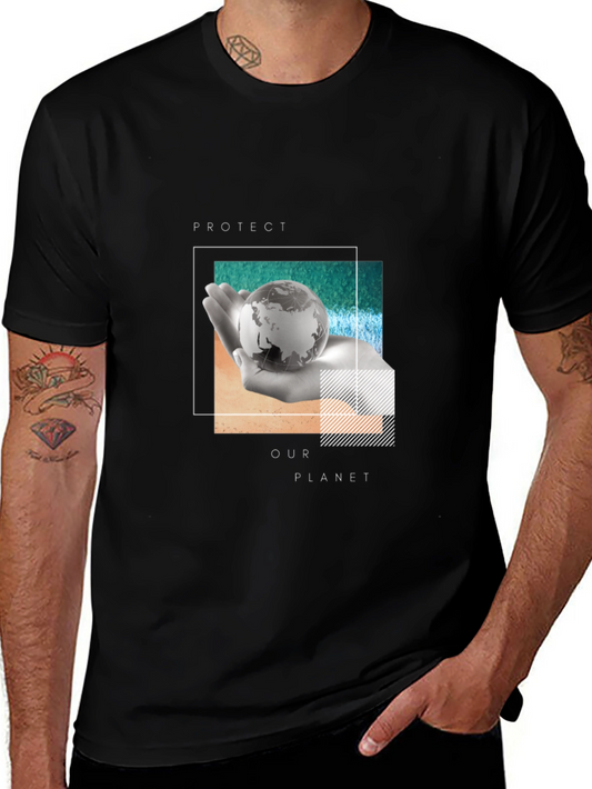 Protect Our Planet Black Graphic Tee