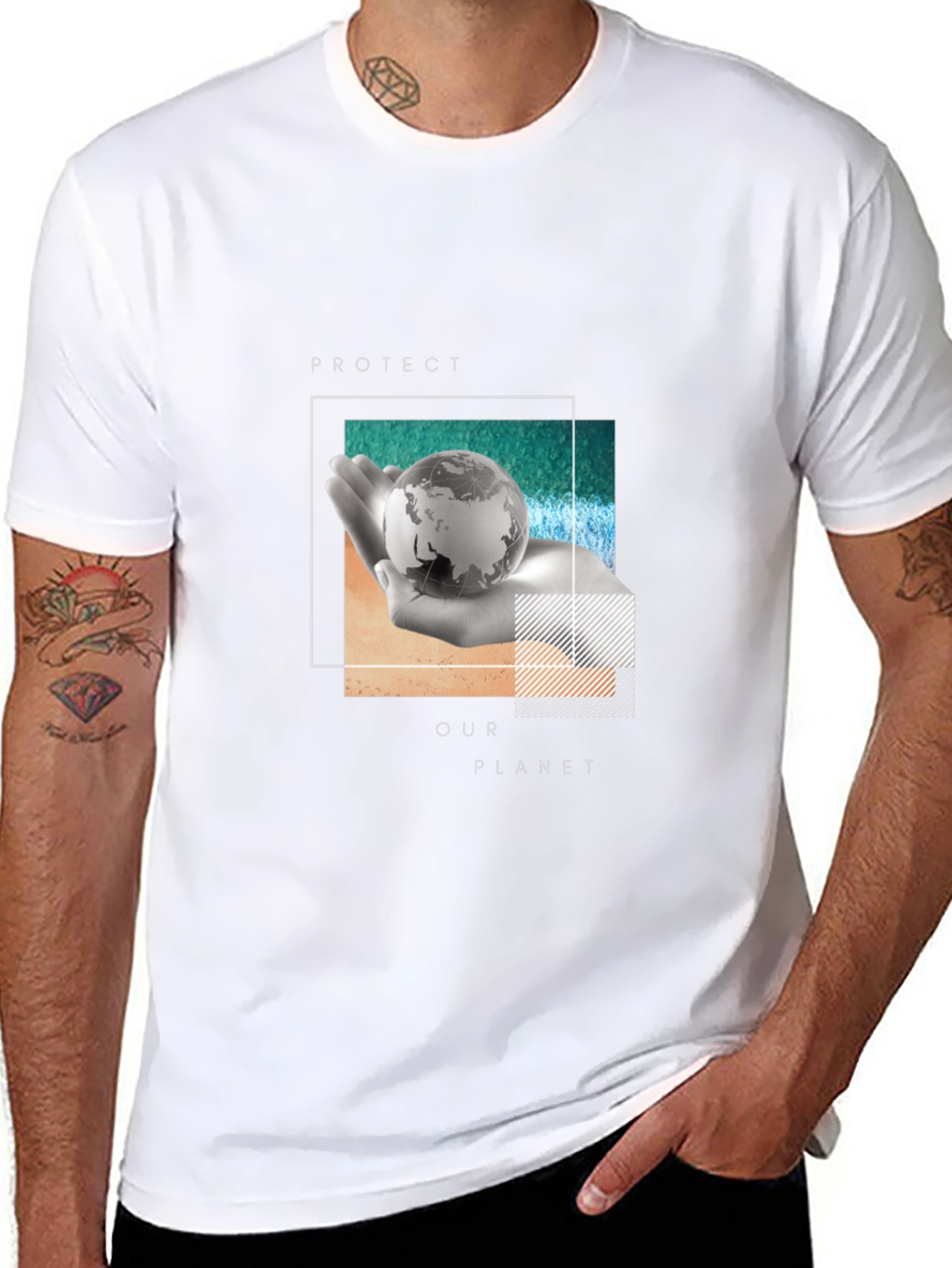 Protect Our Planet Black Graphic Tee