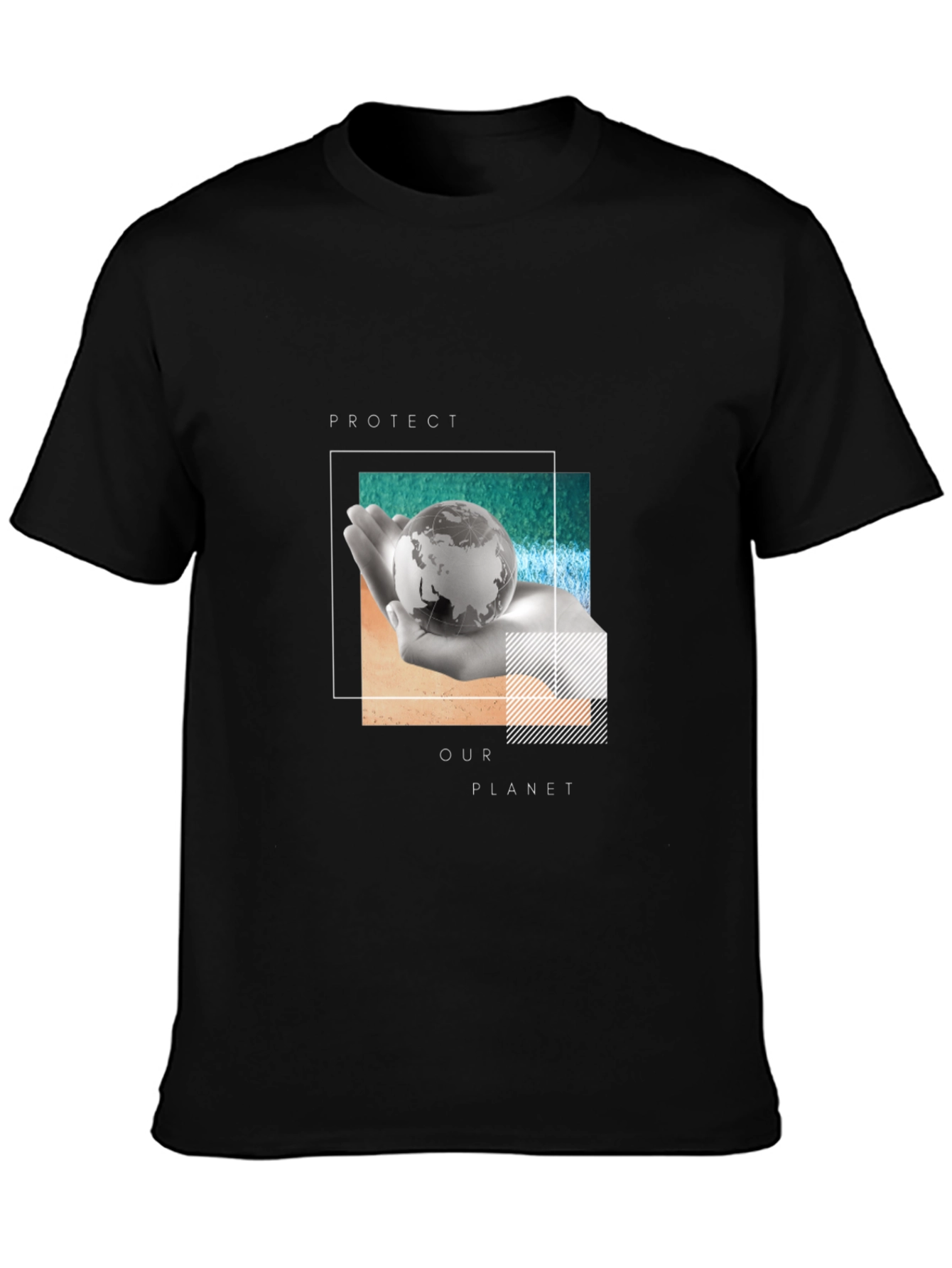 Protect Our Planet Black Graphic Tee