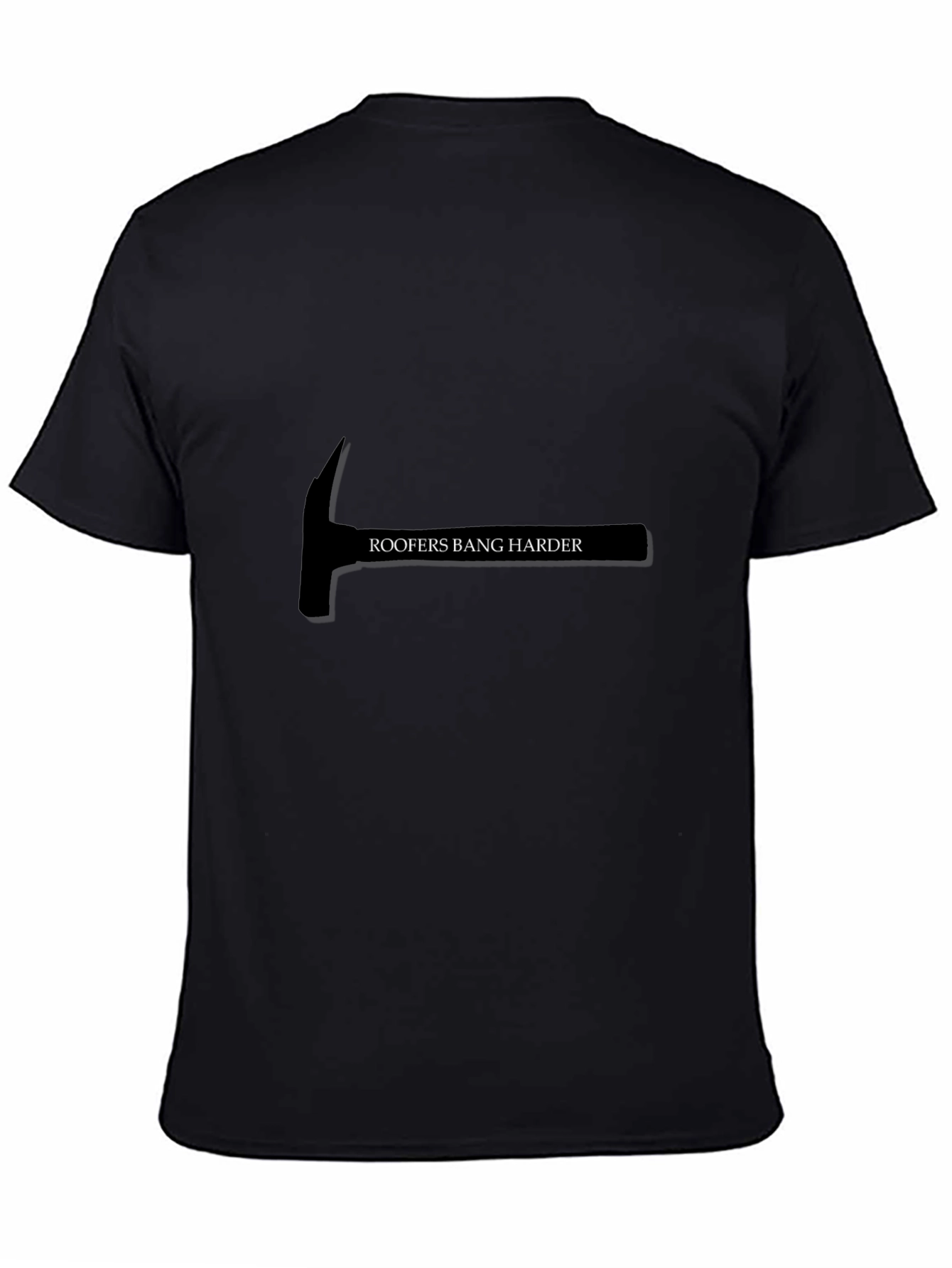 Roofers Bang Harder Graphic Tee - Black Cotton T-Shirt