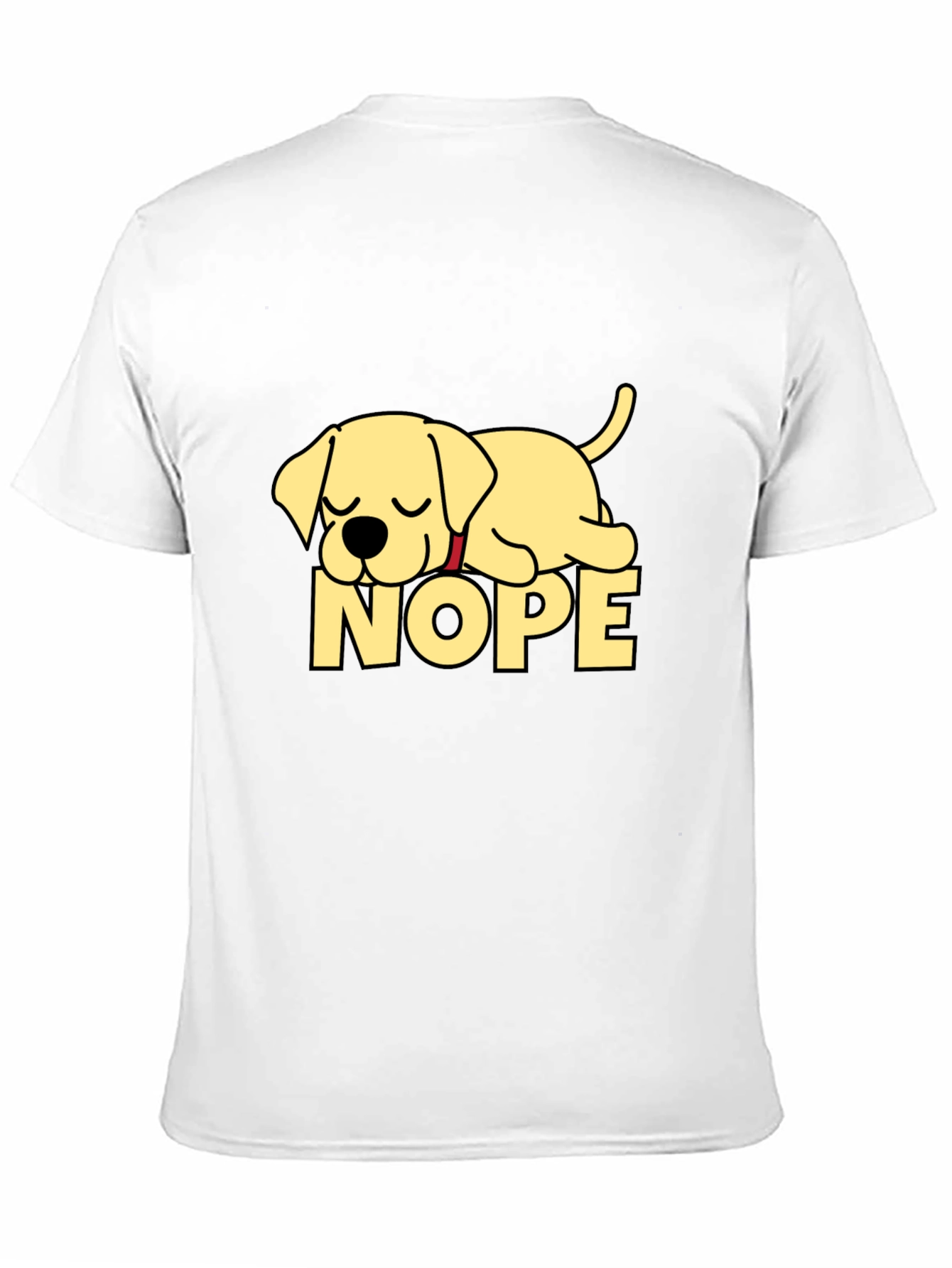 Nope Lazy Dog Black T-Shirt