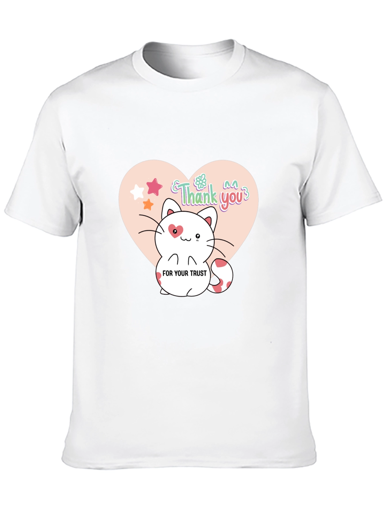 Cute Kitten Graphic Tee - Thank You Trust