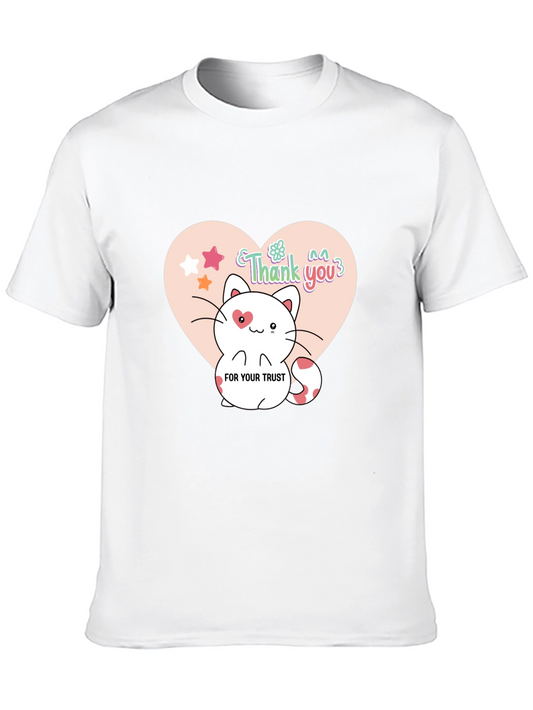 Cute Kitten Graphic Tee - Thank You Trust
