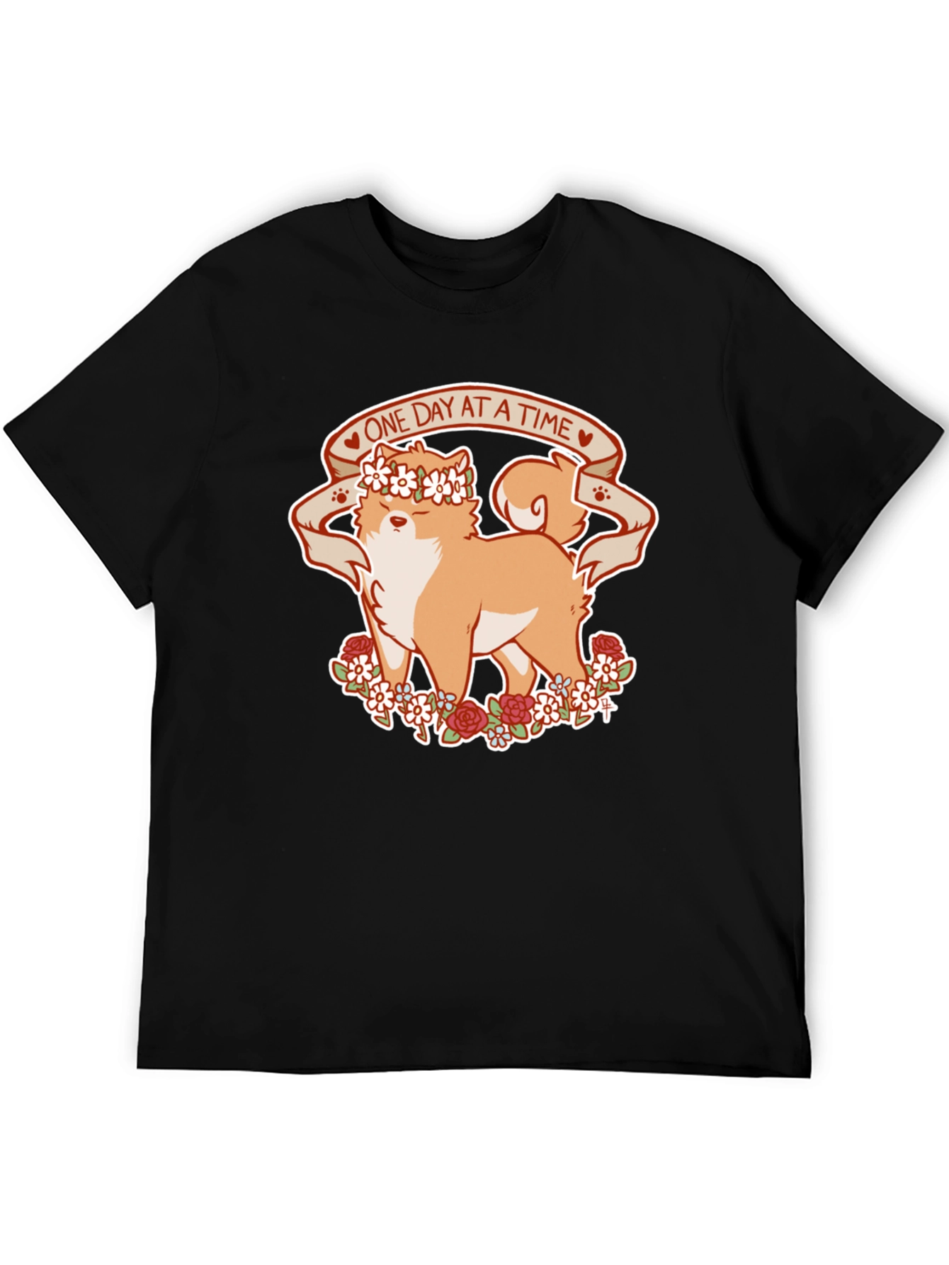Shiba Inu One Day At A Time T-Shirt