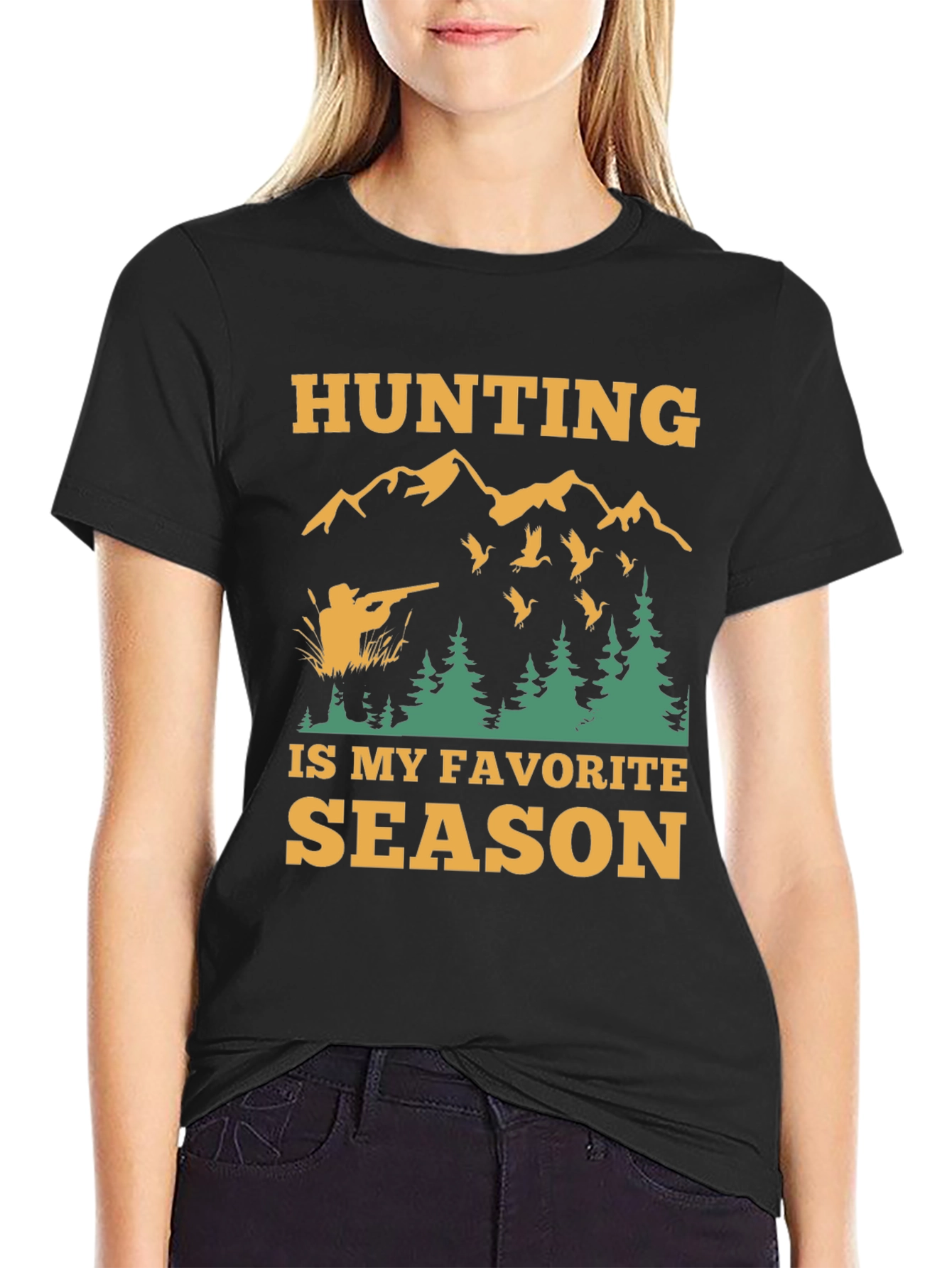Hunting Season T-Shirt - Black Graphic Tee