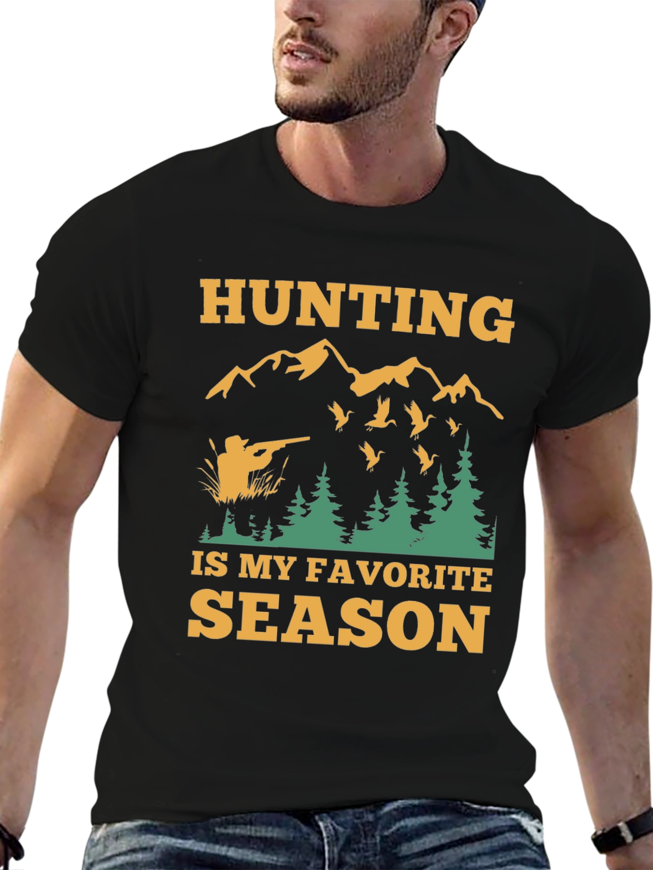 Hunting Season T-Shirt - Black Graphic Tee