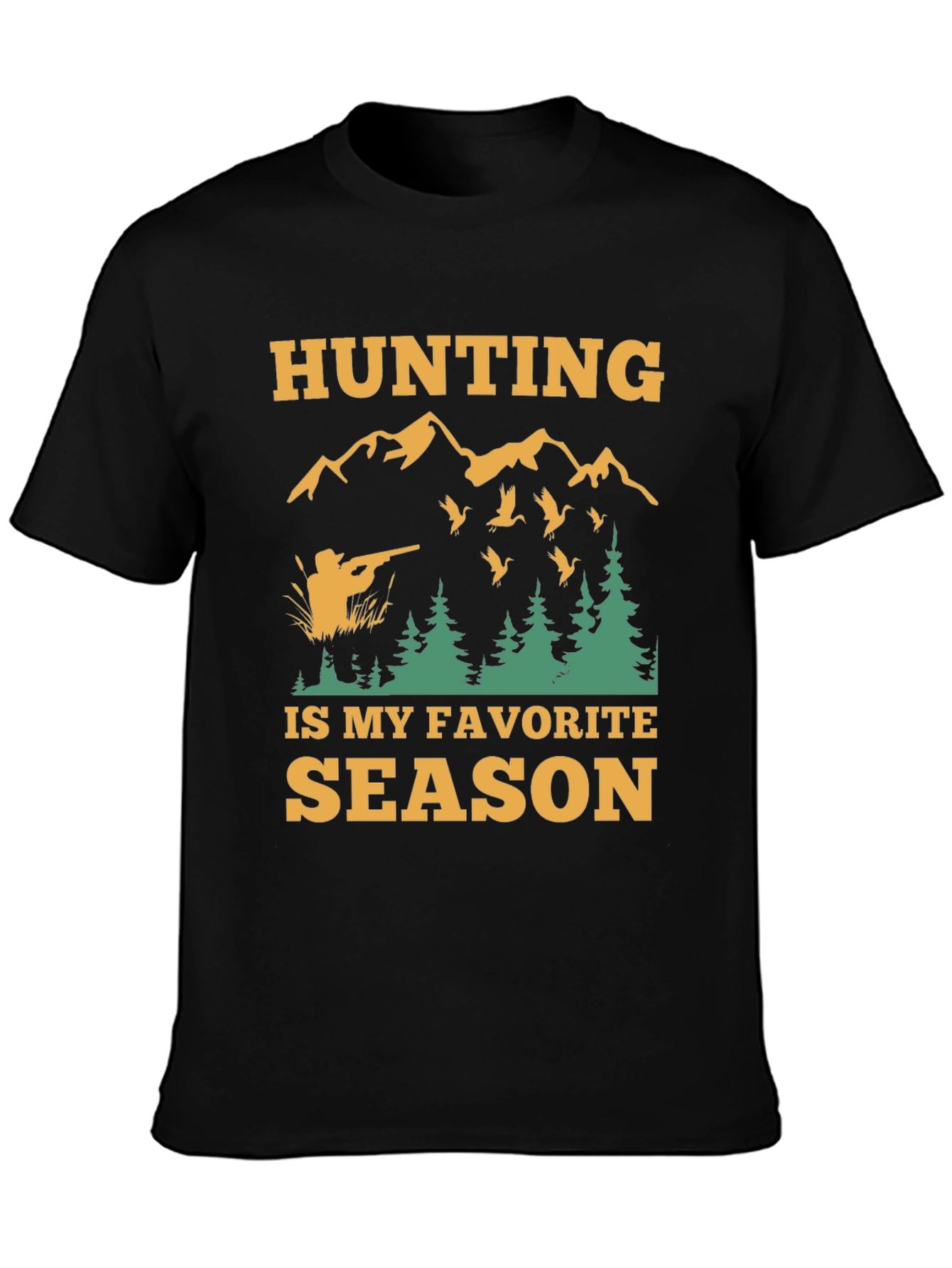Hunting Season T-Shirt - Black Graphic Tee
