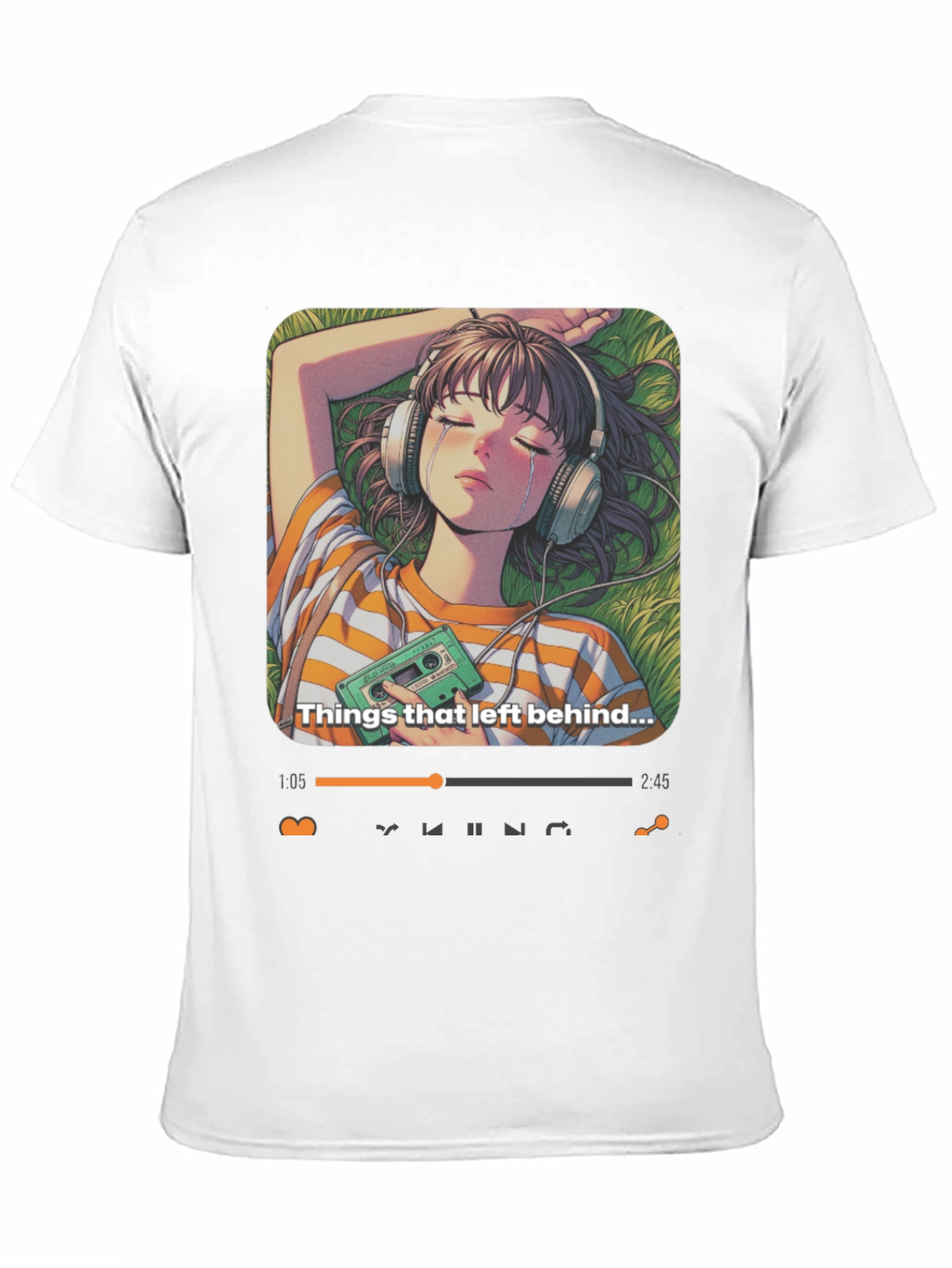 Anime Girl Things Left Behind Graphic Tee