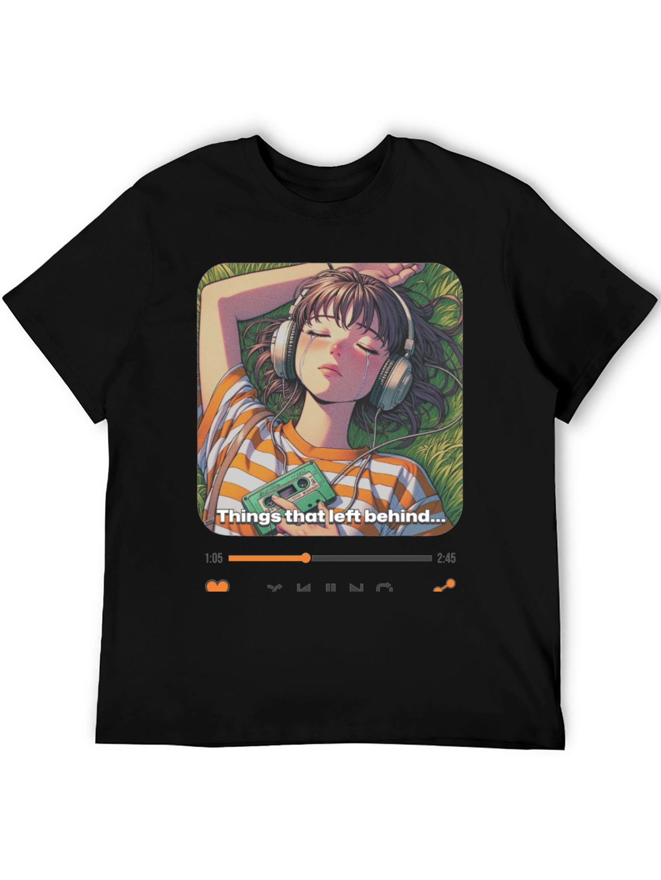 Anime Girl Things Left Behind Graphic Tee