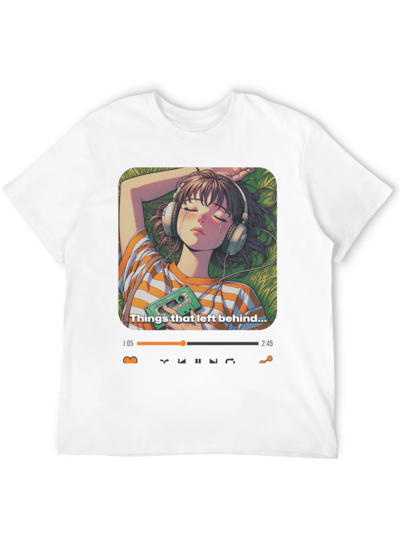 Anime Girl Things Left Behind Graphic Tee