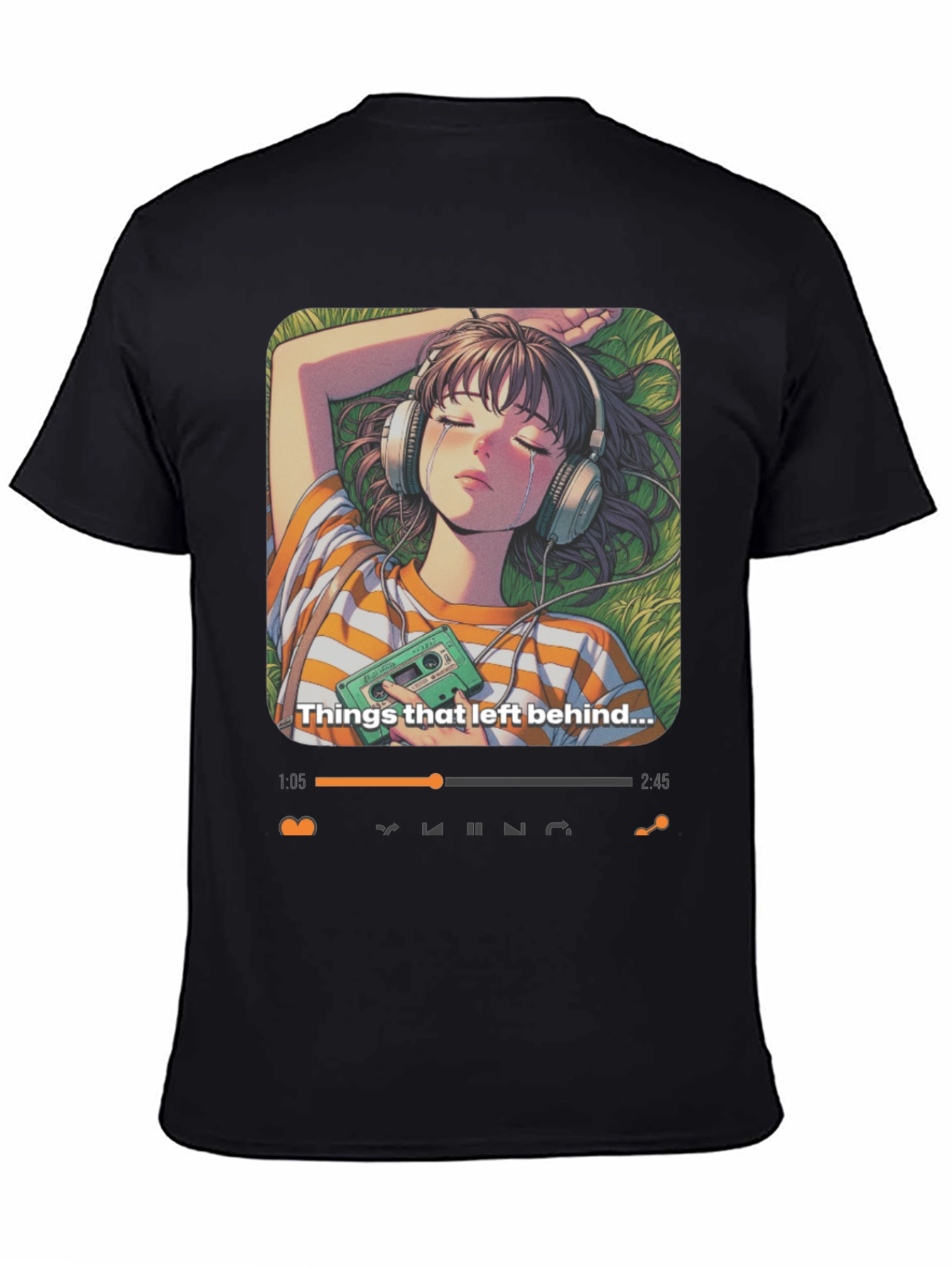 Anime Girl Things Left Behind Graphic Tee