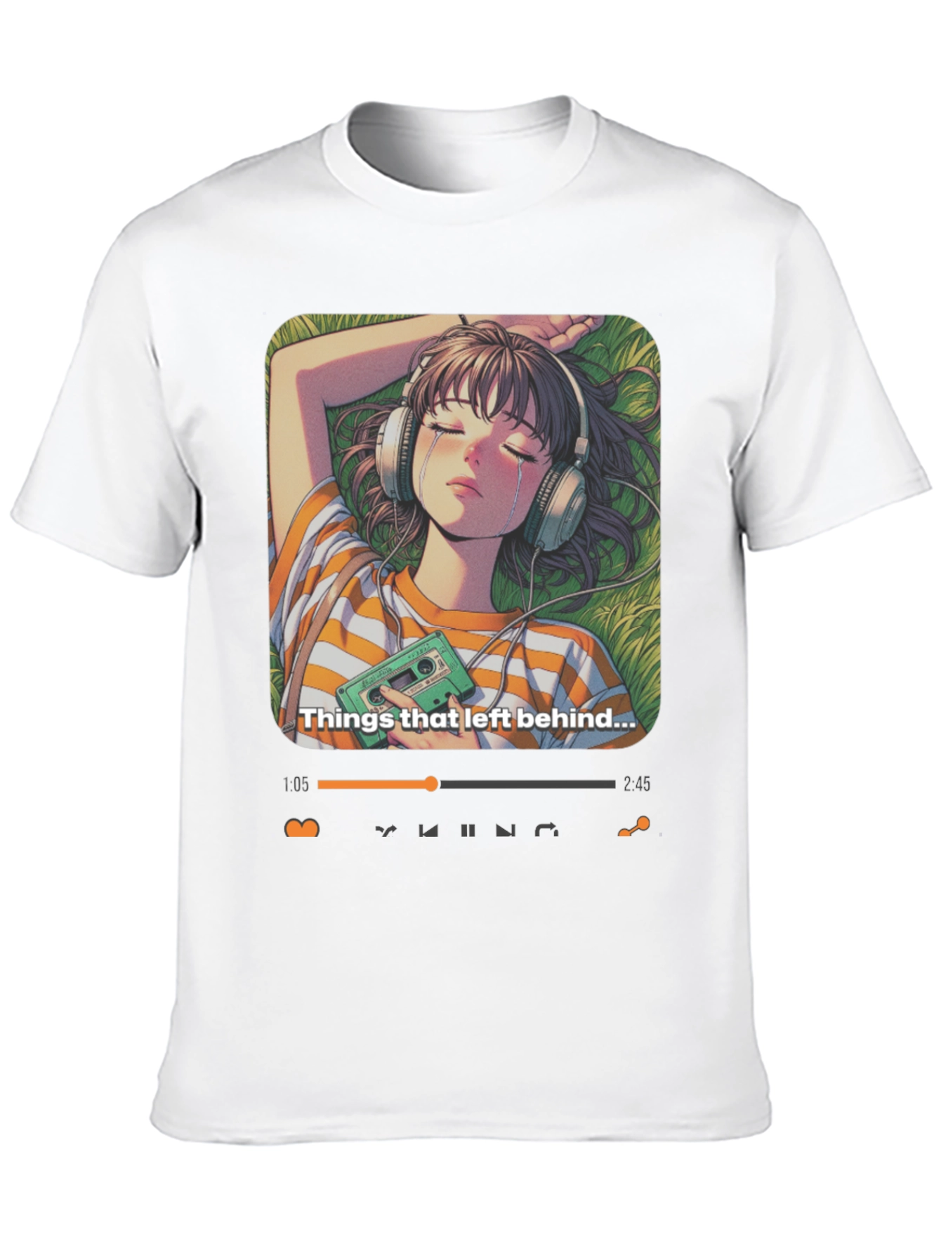 Anime Girl Things Left Behind Graphic Tee