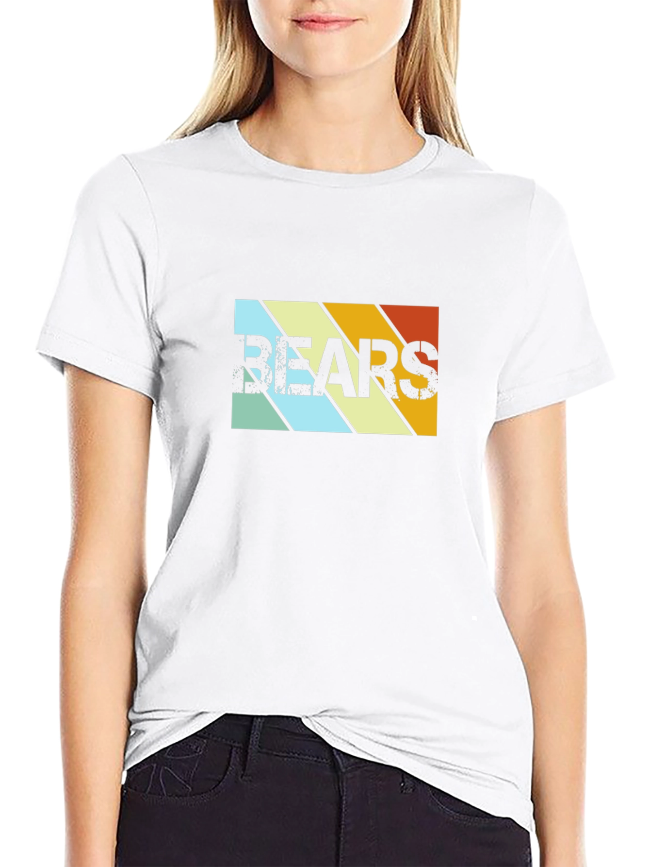 Retro Bears Graphic T-Shirt - Black
