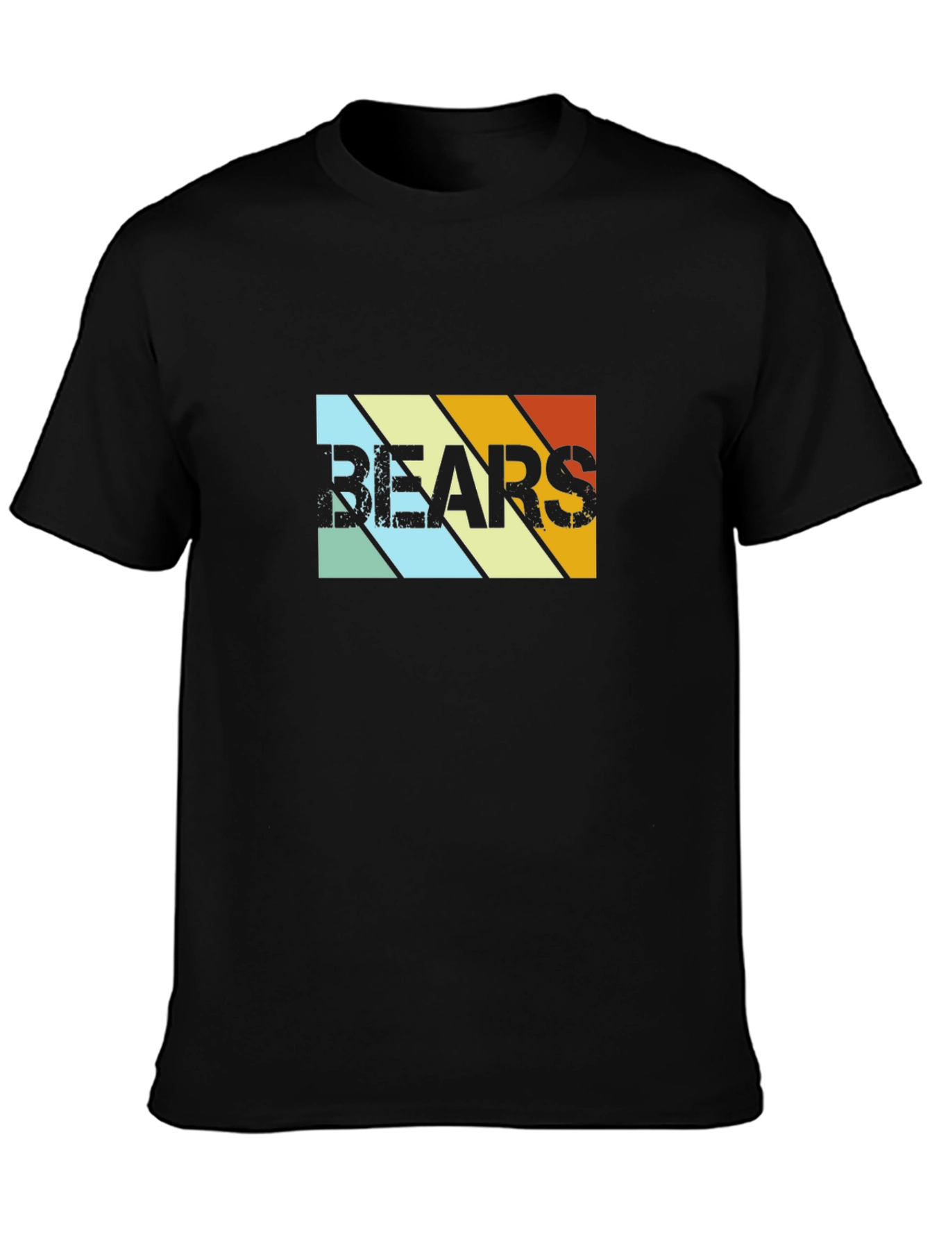 Retro Bears Graphic T-Shirt - Black