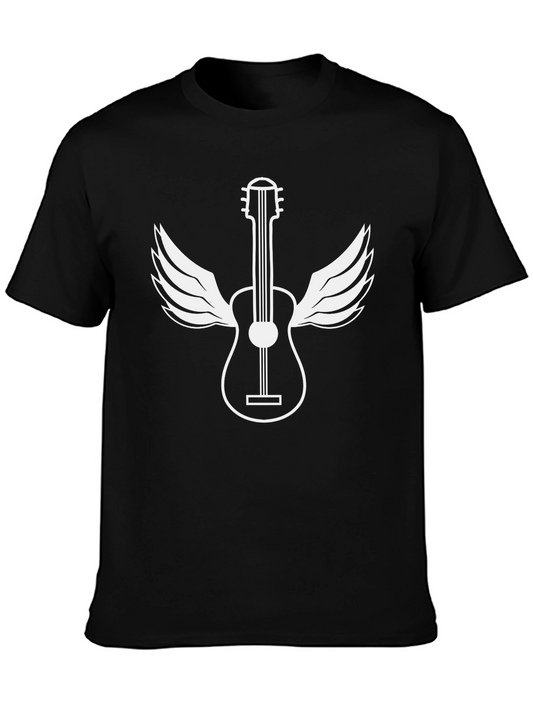 Guitar Wings Black Graphic Tee