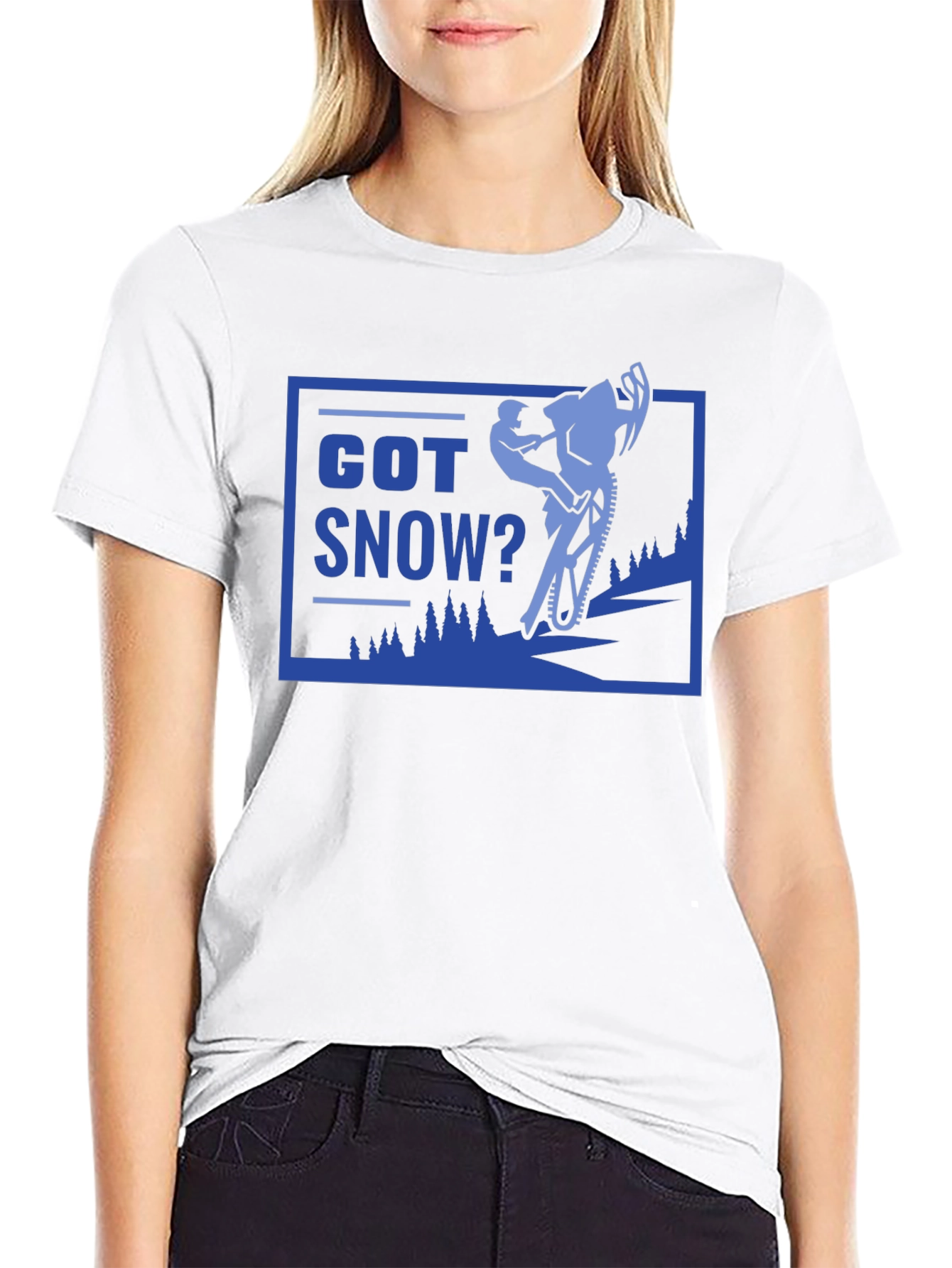 Got Snow? Black Graphic T-Shirt