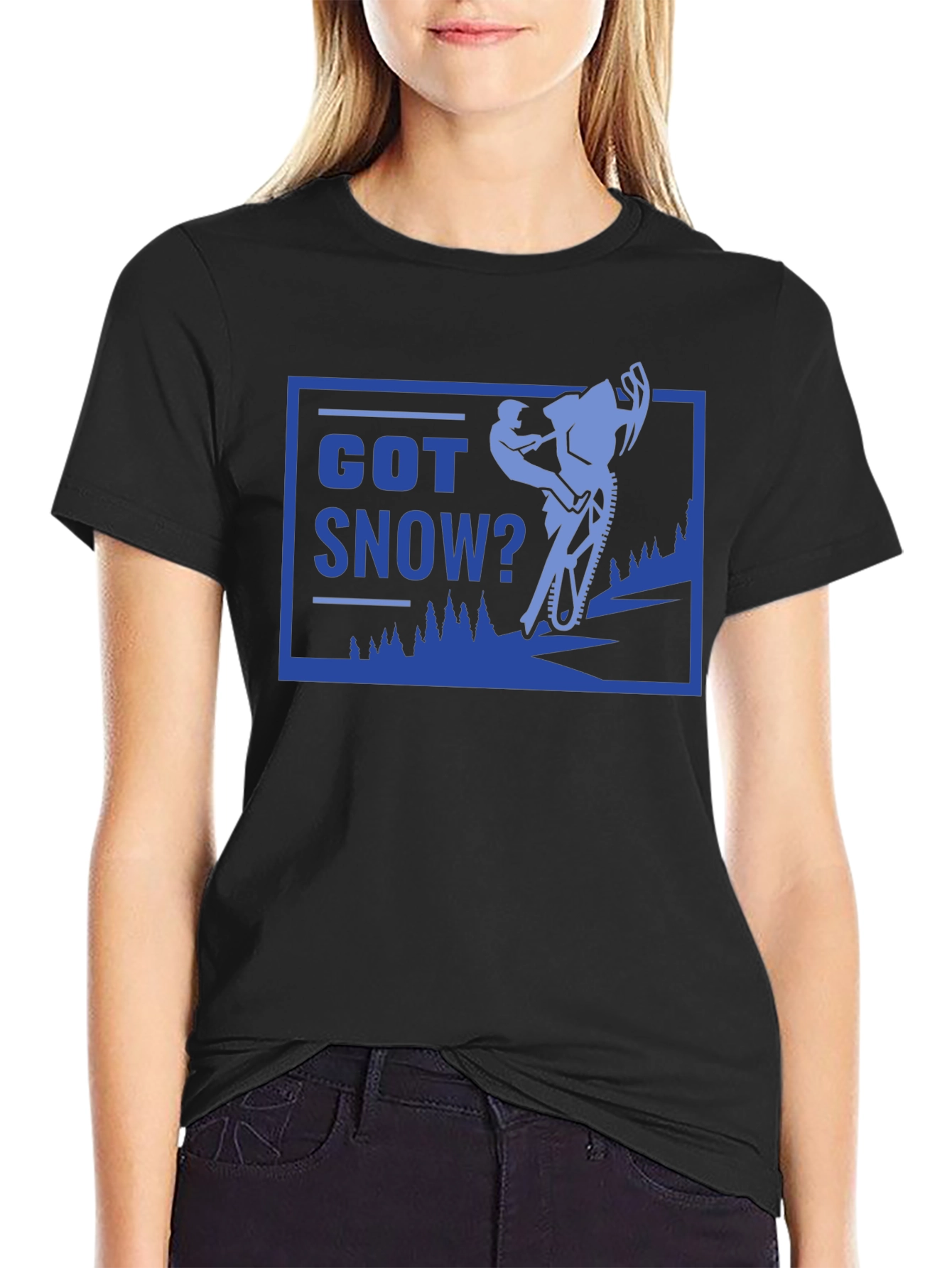 Got Snow? Black Graphic T-Shirt