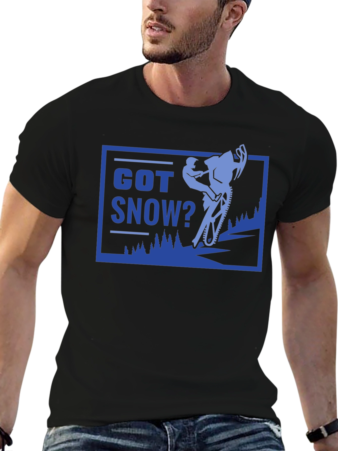 Got Snow? Black Graphic T-Shirt