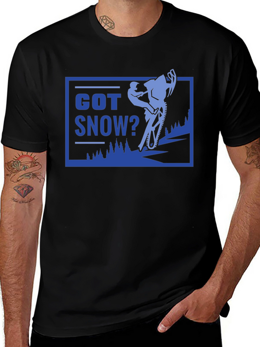 Got Snow? Black Graphic T-Shirt