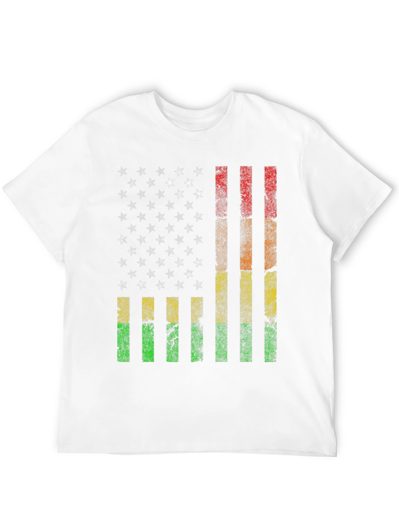 Distressed Pan-African American Flag T-Shirt