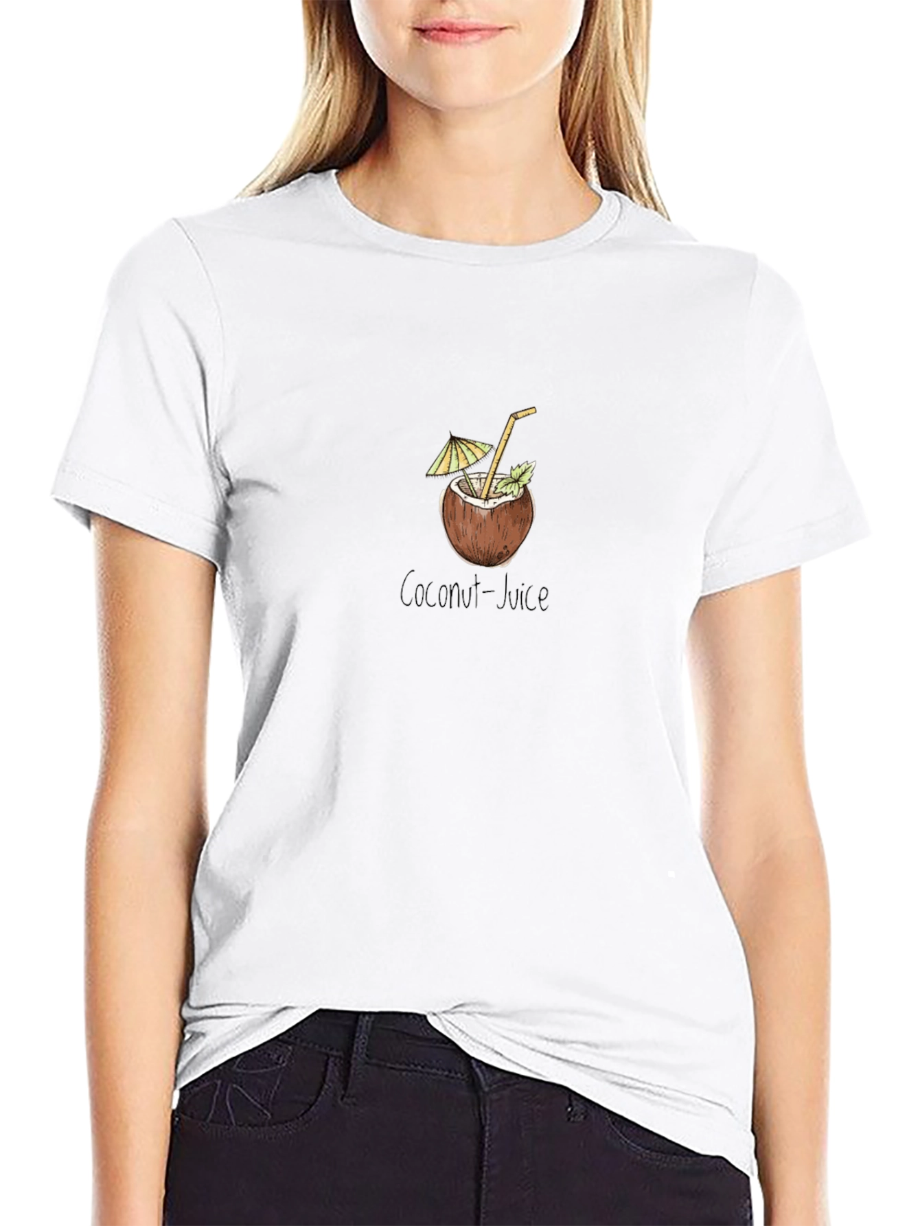 Coconut Juice Graphic Tee - Tropical Vibes