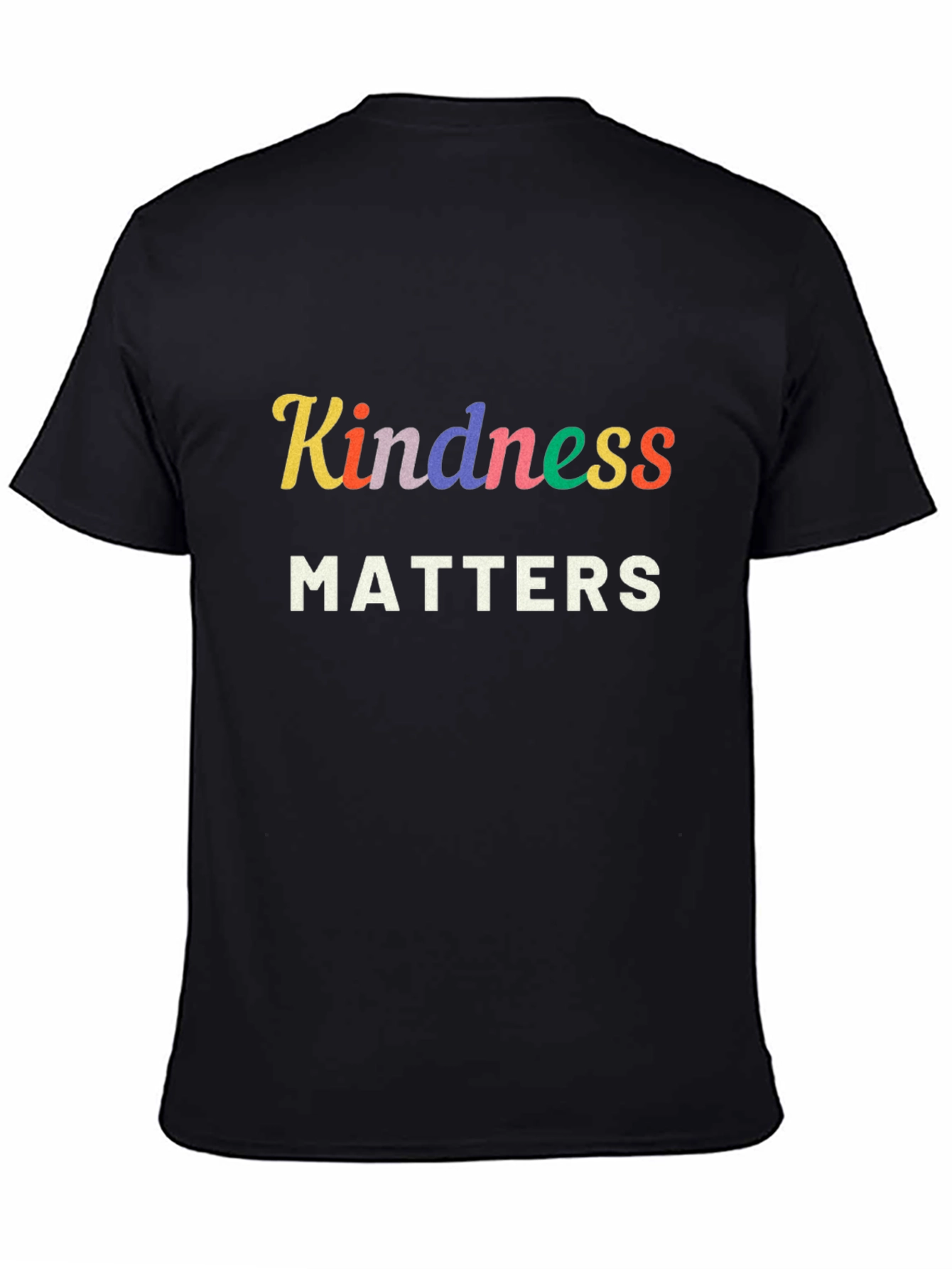 Kindness Matters Black Graphic T-Shirt