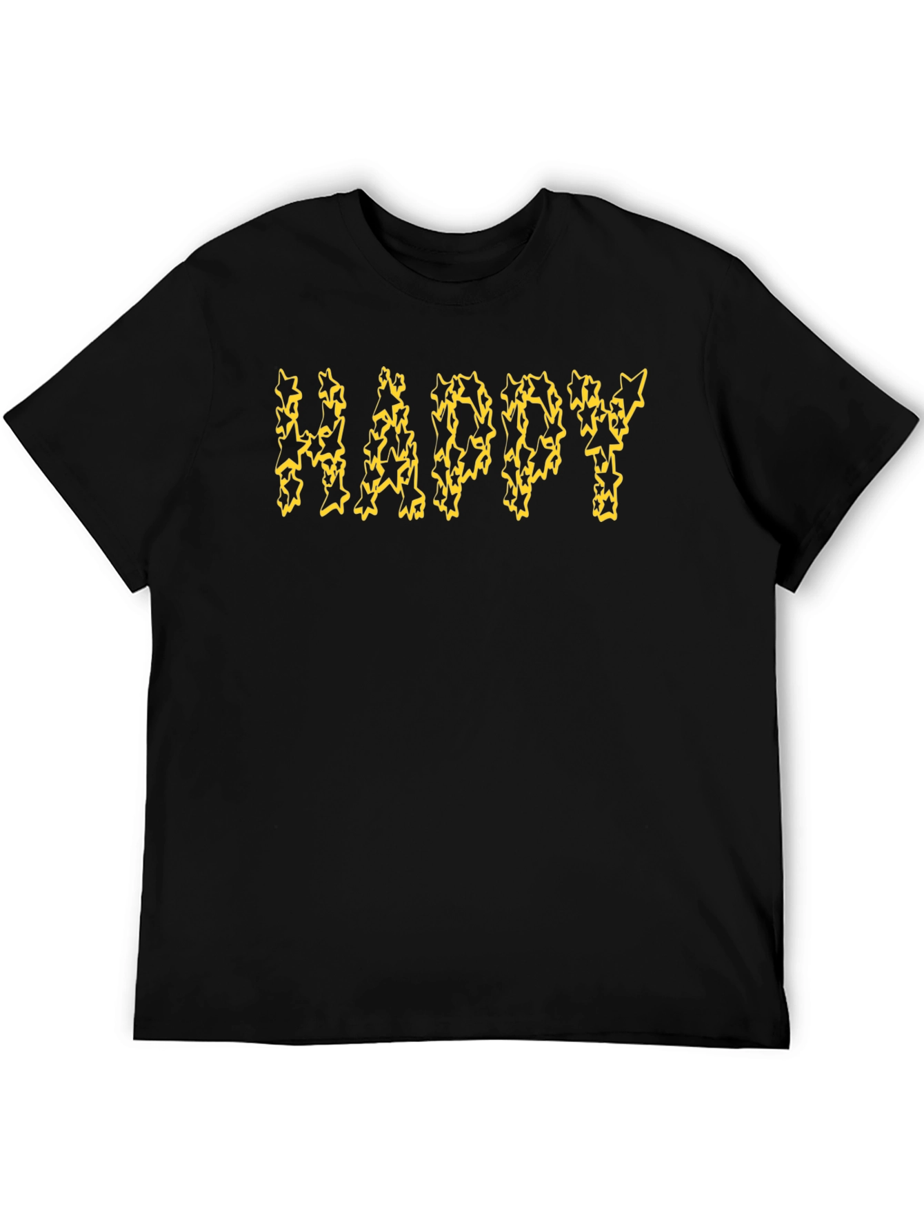 Happy Starry Black T-Shirt