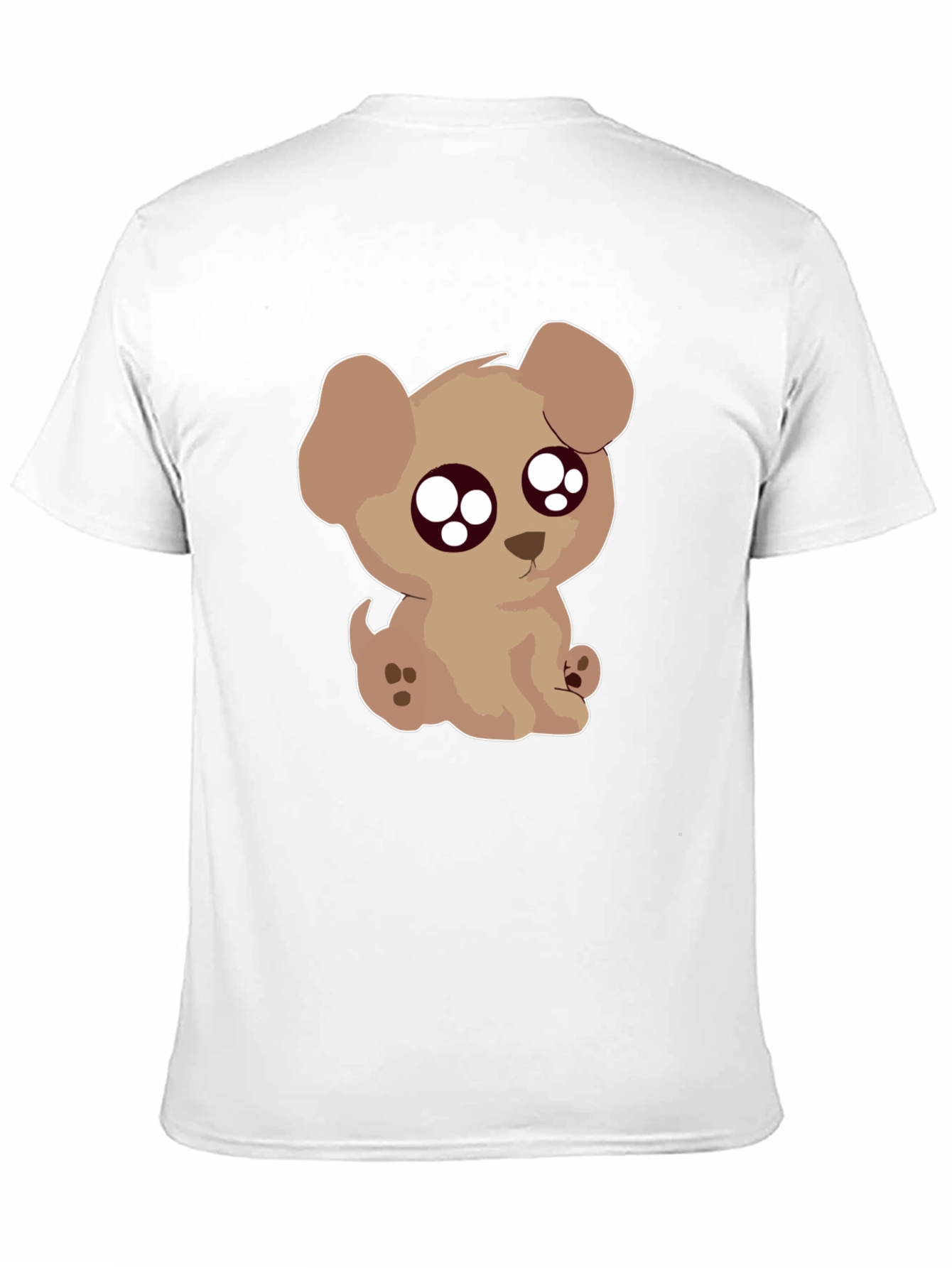 Cute Puppy Graphic Black T-Shirt