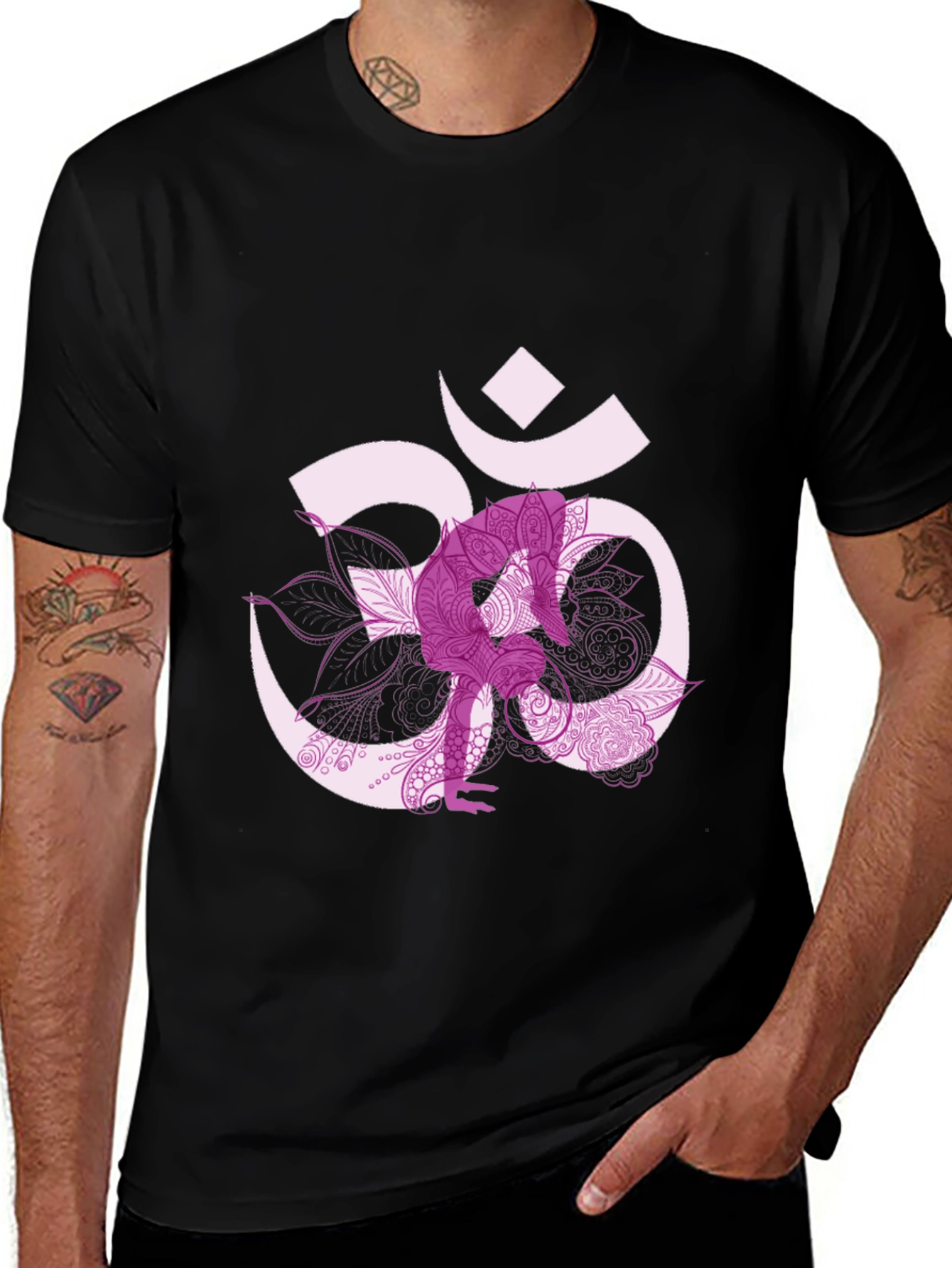 Om Yoga Pose Graphic Tee