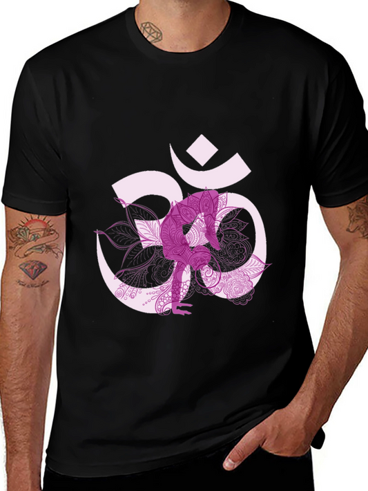 Om Yoga Pose Graphic Tee