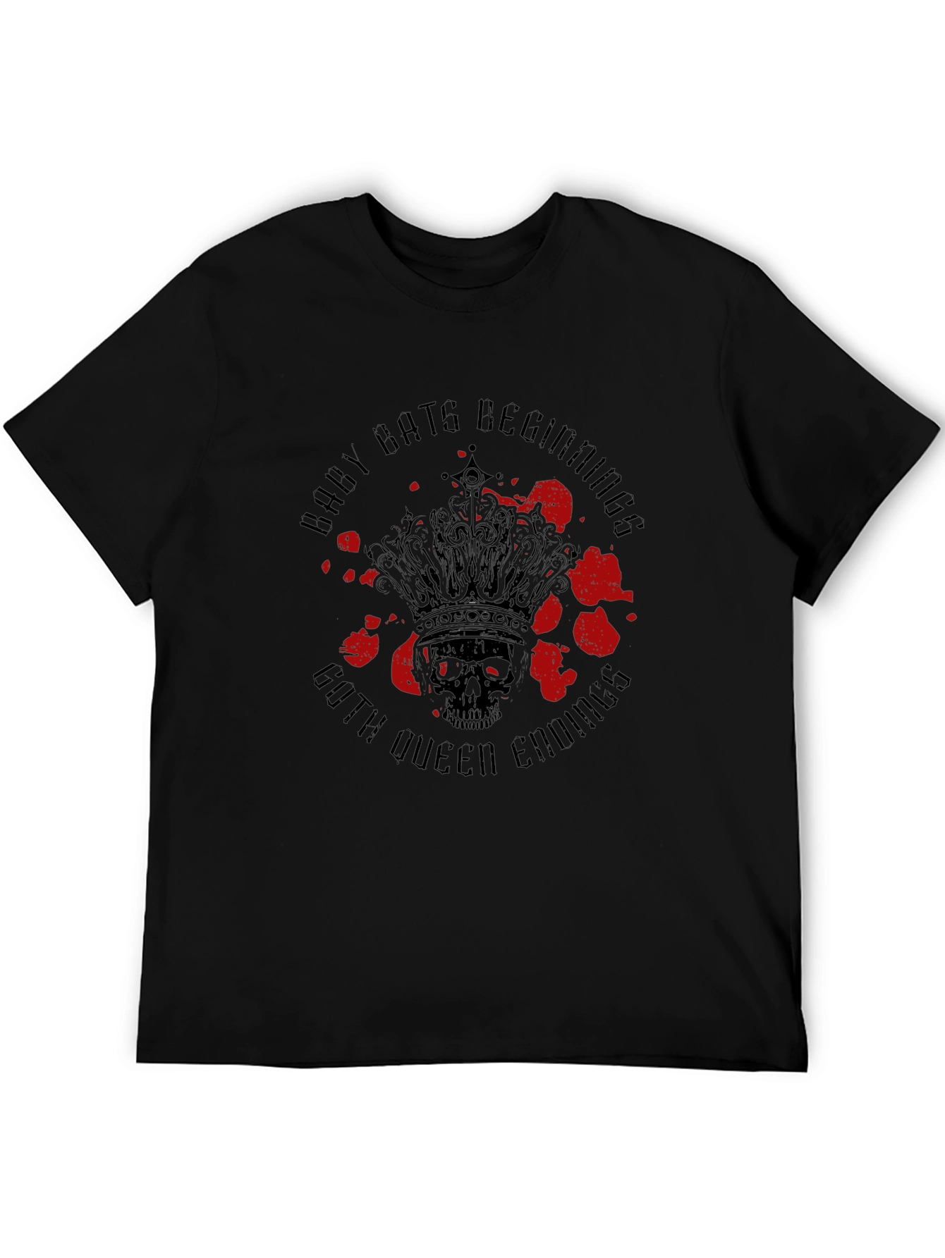 Gothic Queen Skull T-Shirt