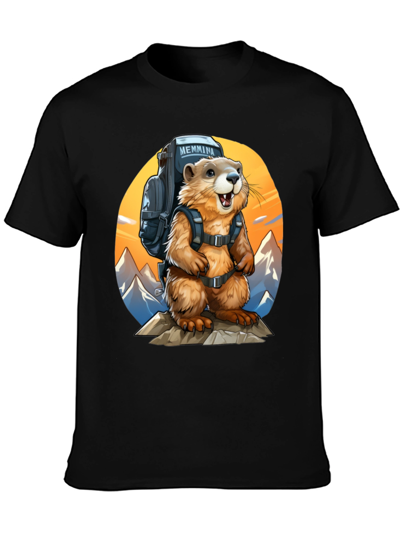 Hiking Marmot T-Shirt - Adventure Ready