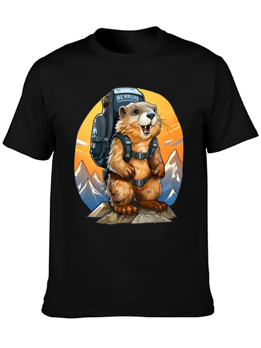 Hiking Marmot T-Shirt - Adventure Ready