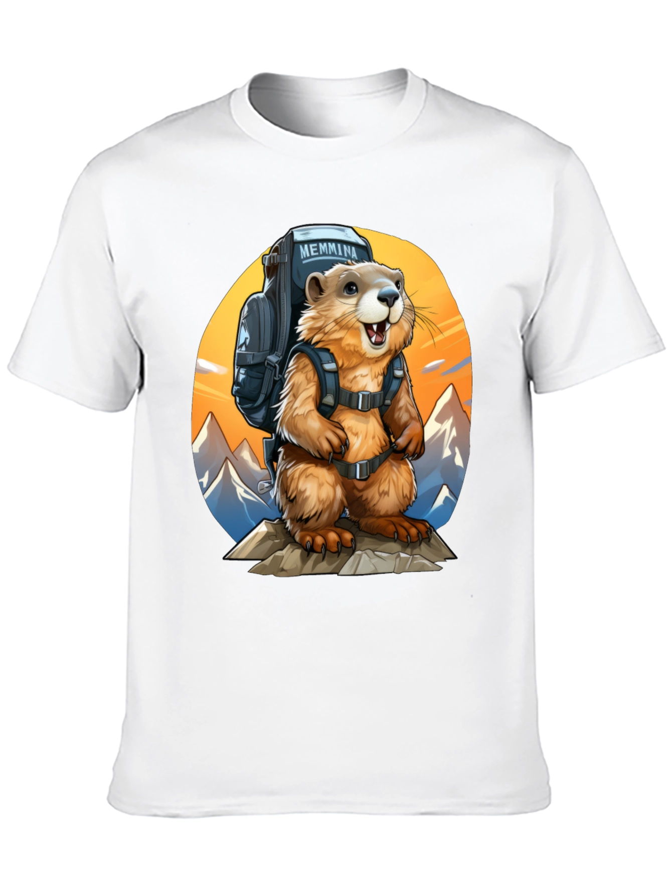 Hiking Marmot T-Shirt - Adventure Ready