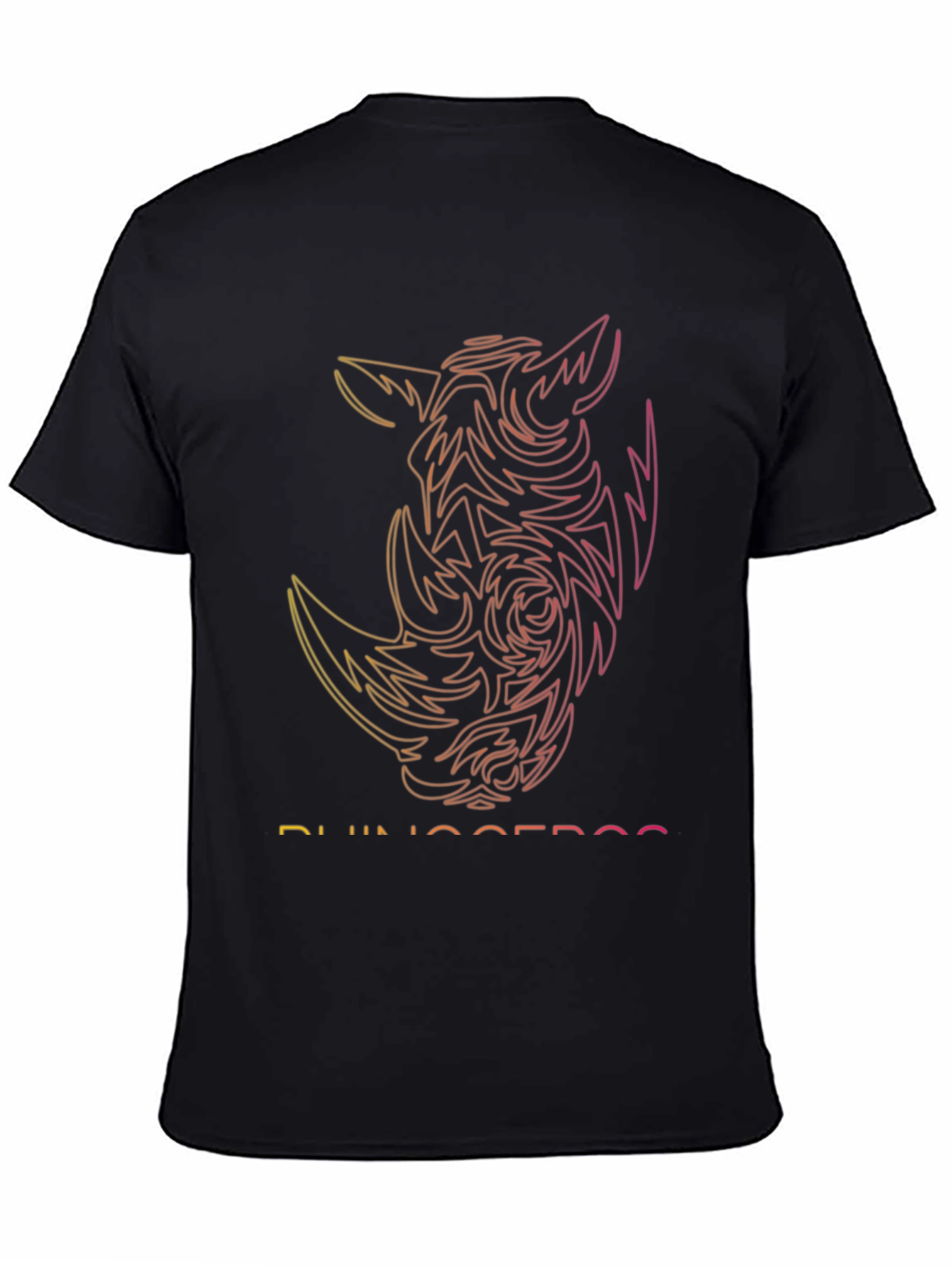 Rhinoceros Graphic Tee - Modern Gradient Design