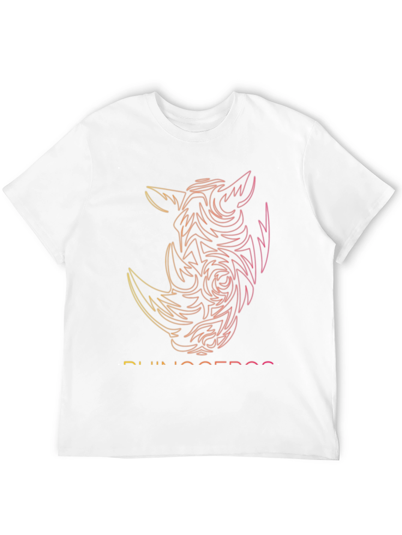 Rhinoceros Graphic Tee - Modern Gradient Design