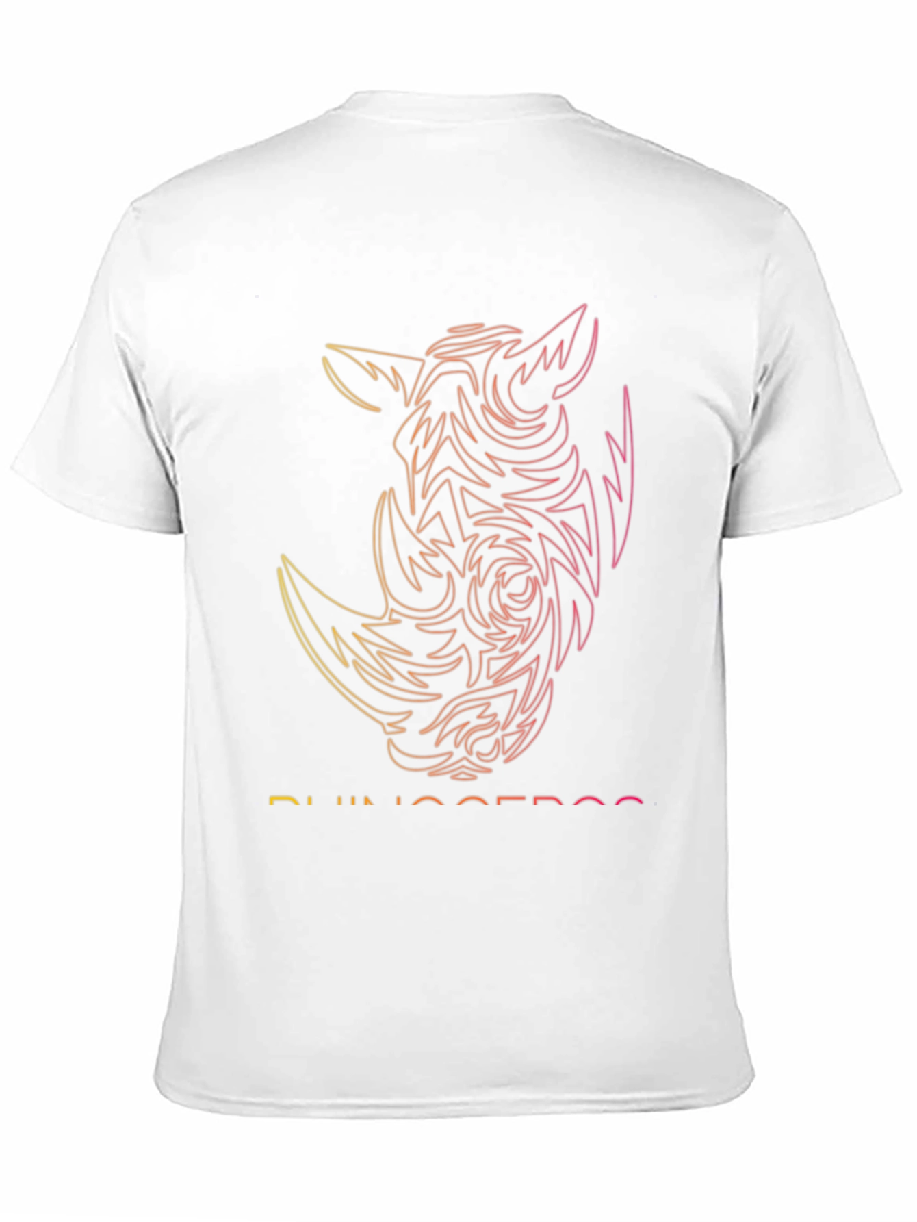 Rhinoceros Graphic Tee - Modern Gradient Design