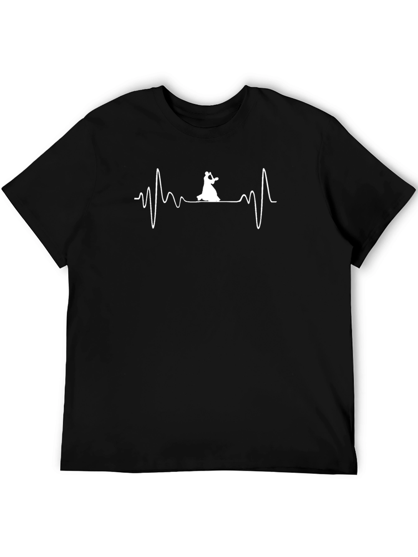 Ballroom Dance Heartbeat T-Shirt - Black