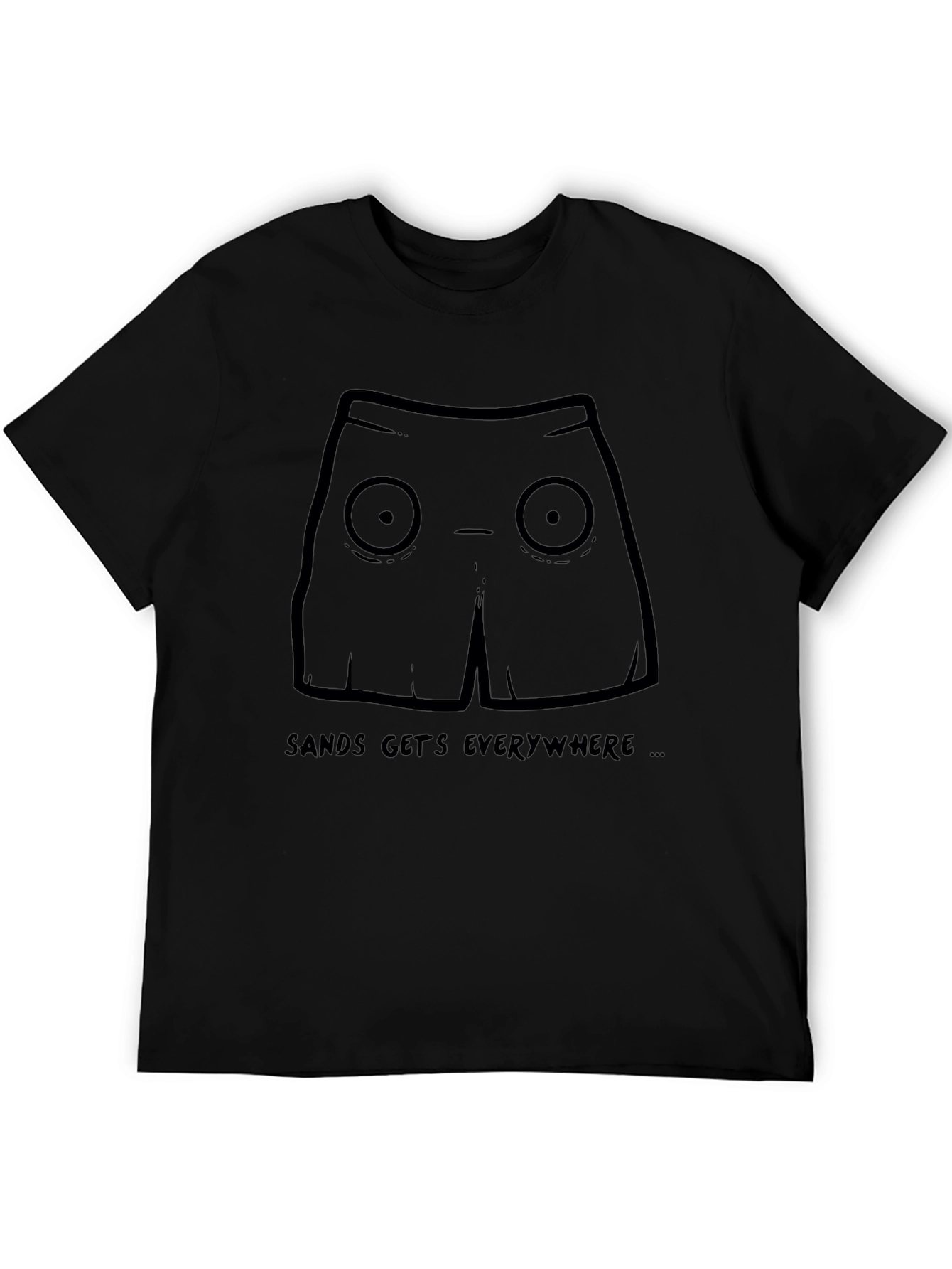 Sands Get Everywhere Graphic Tee - Black Cotton Shirt