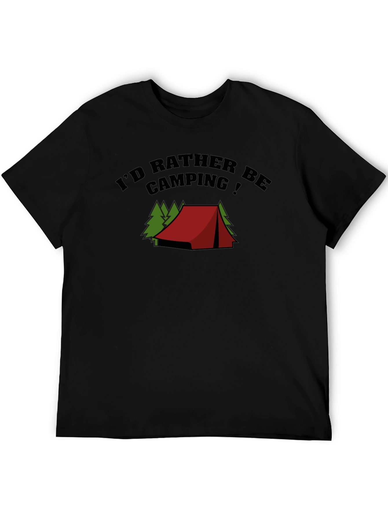 Camping Lover Black T-Shirt