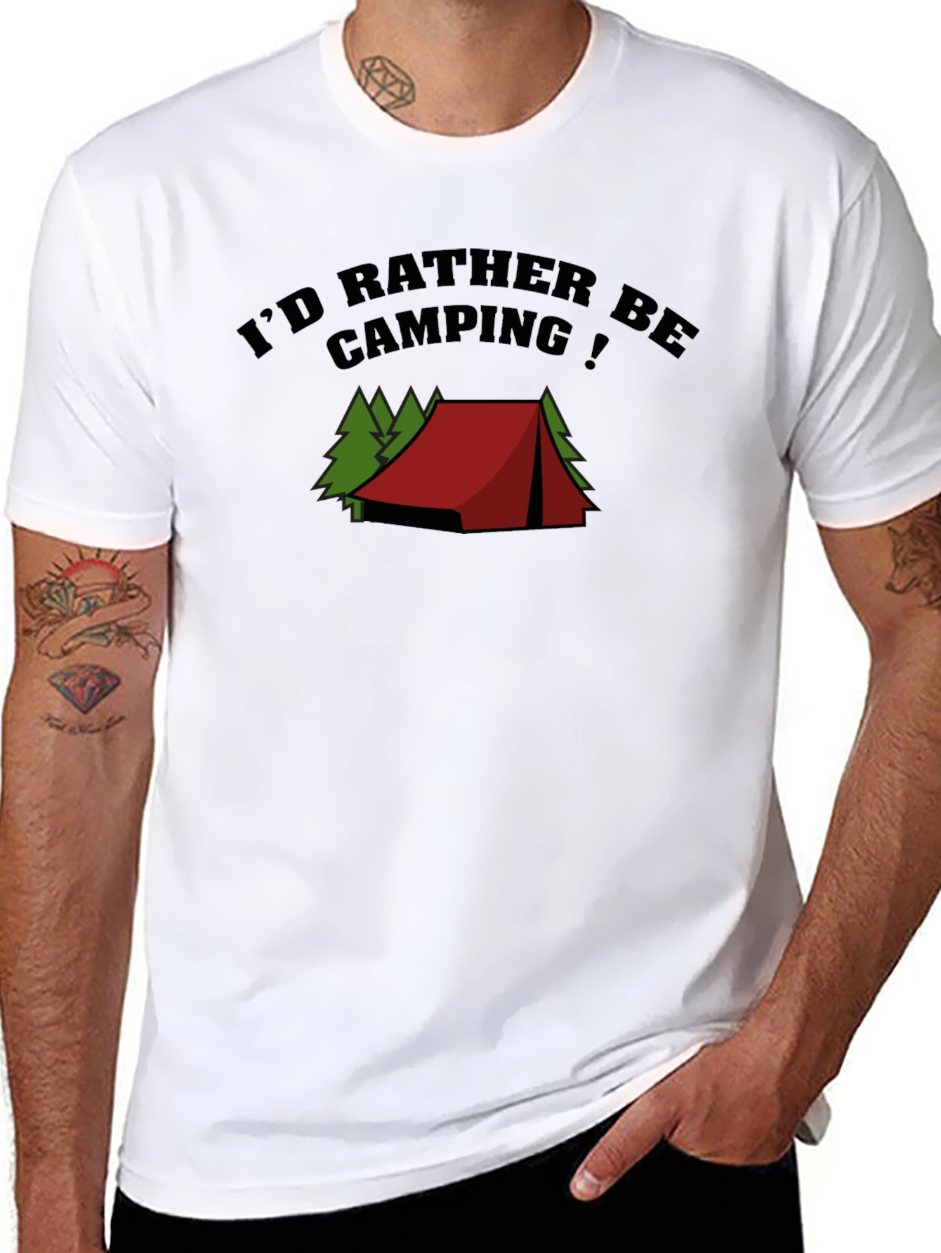 Camping Lover Black T-Shirt